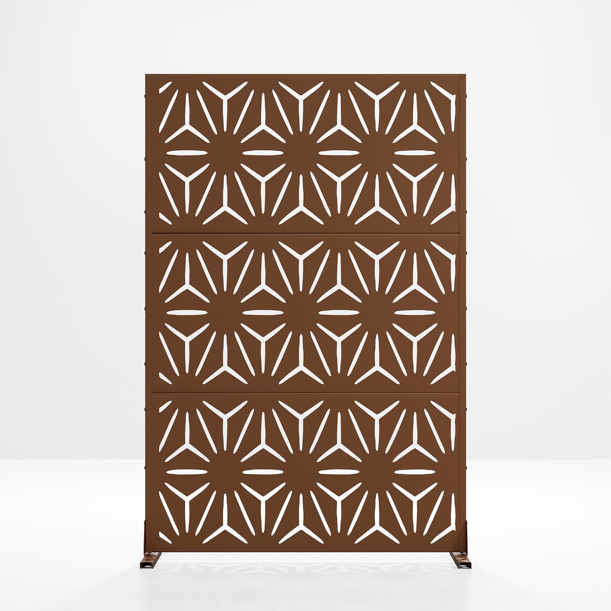 TranquilBreeze 72" Geometric Outdoor Privacy Screen, , large