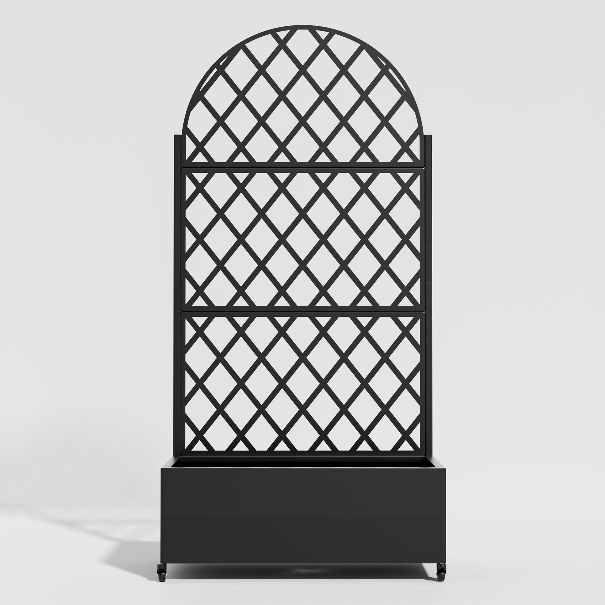 TranquilBreeze 71" Arched Diamond Outdoor Trellis, , large