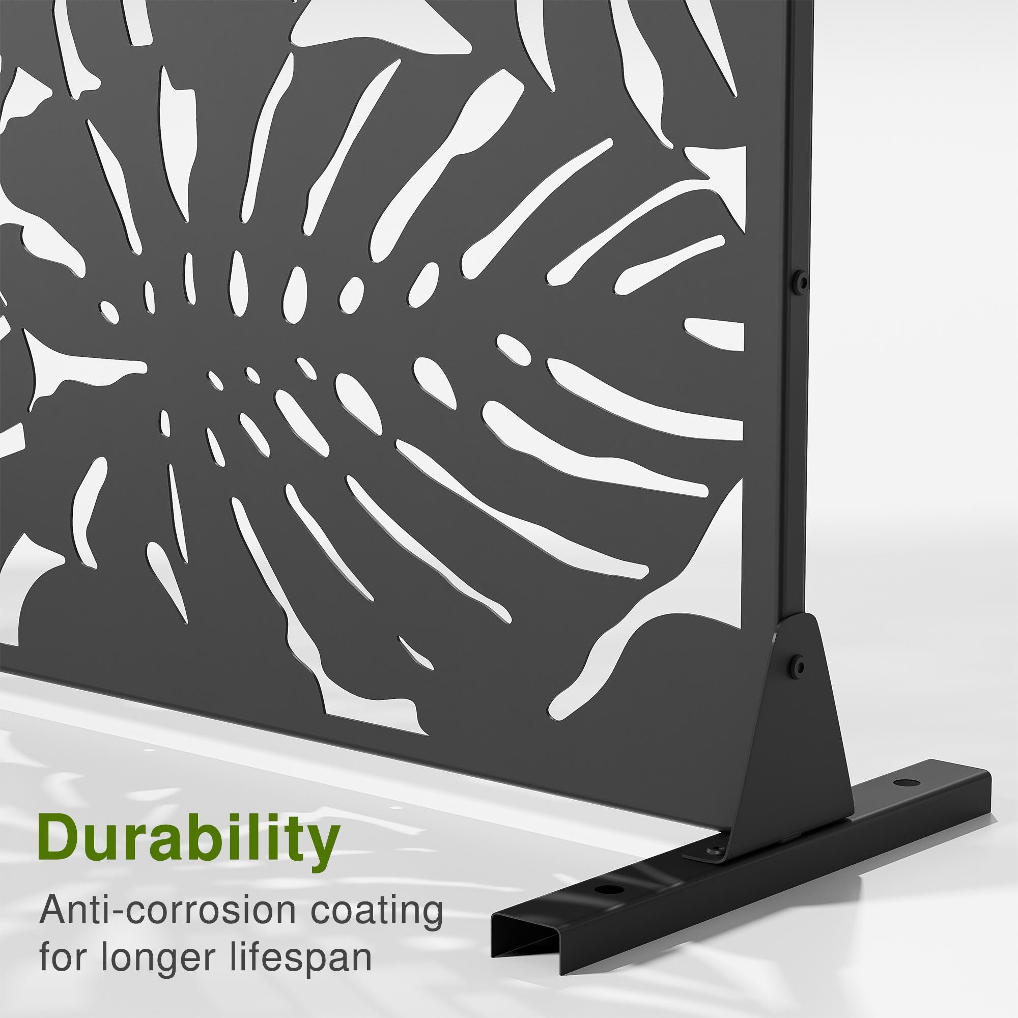 TranquilBreeze 72" Leaf Outdoor Privacy Screen, , large