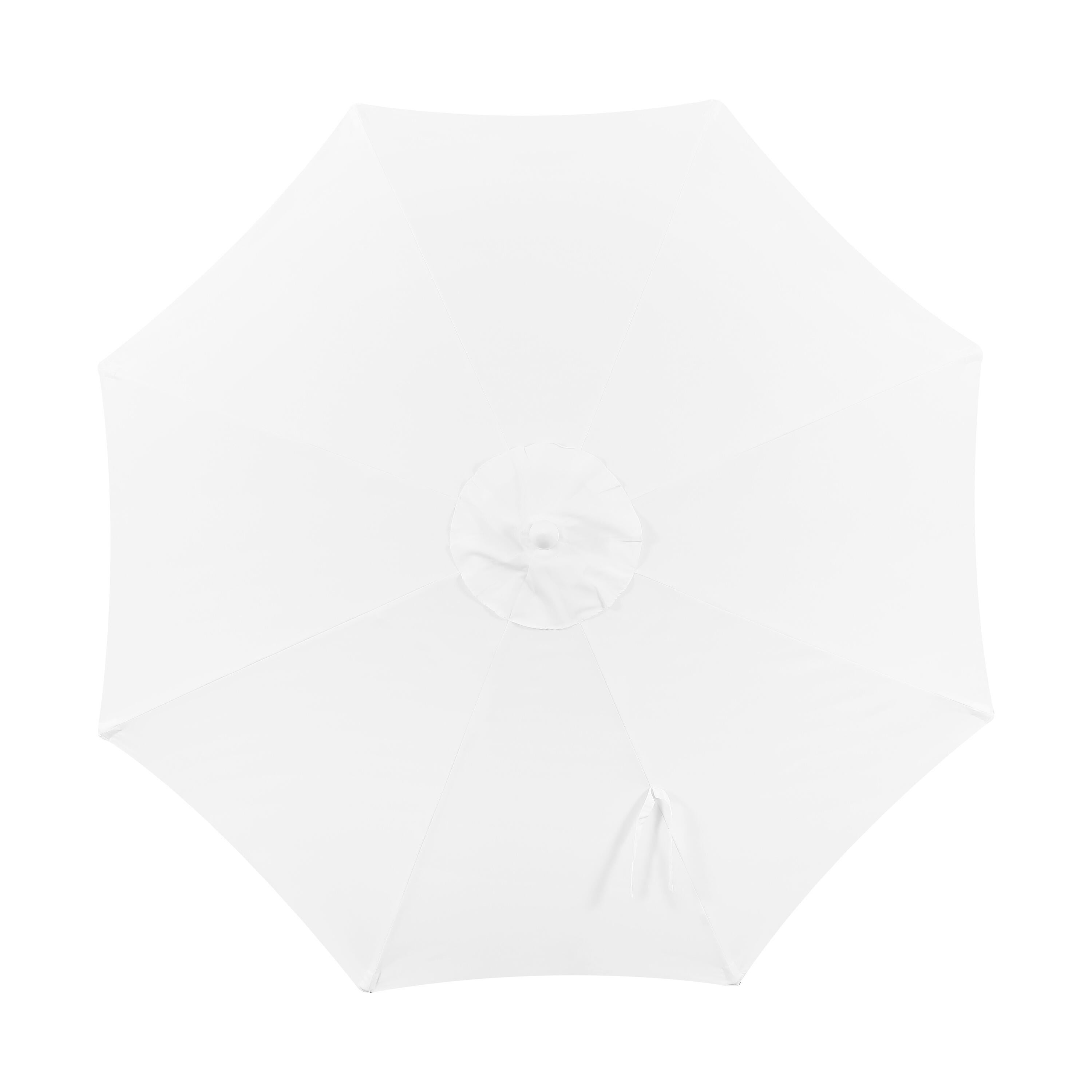 JONATHAN Y Baiona 9'  Outdoor Tilted Umbrella, White/Cream, large
