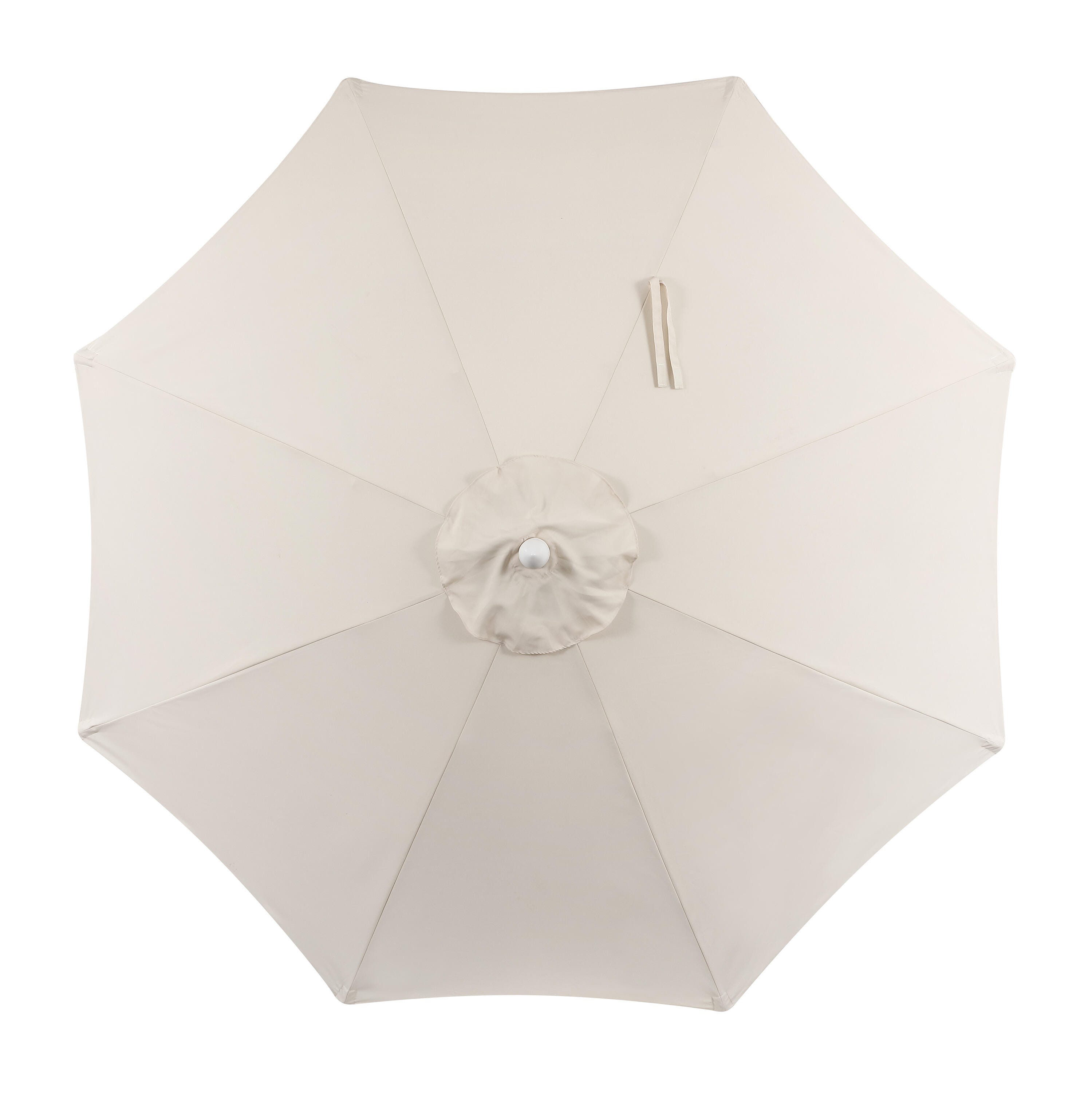 JONATHAN Y Tracy 9'  Outdoor Tilted Umbrella, Cream/White, large