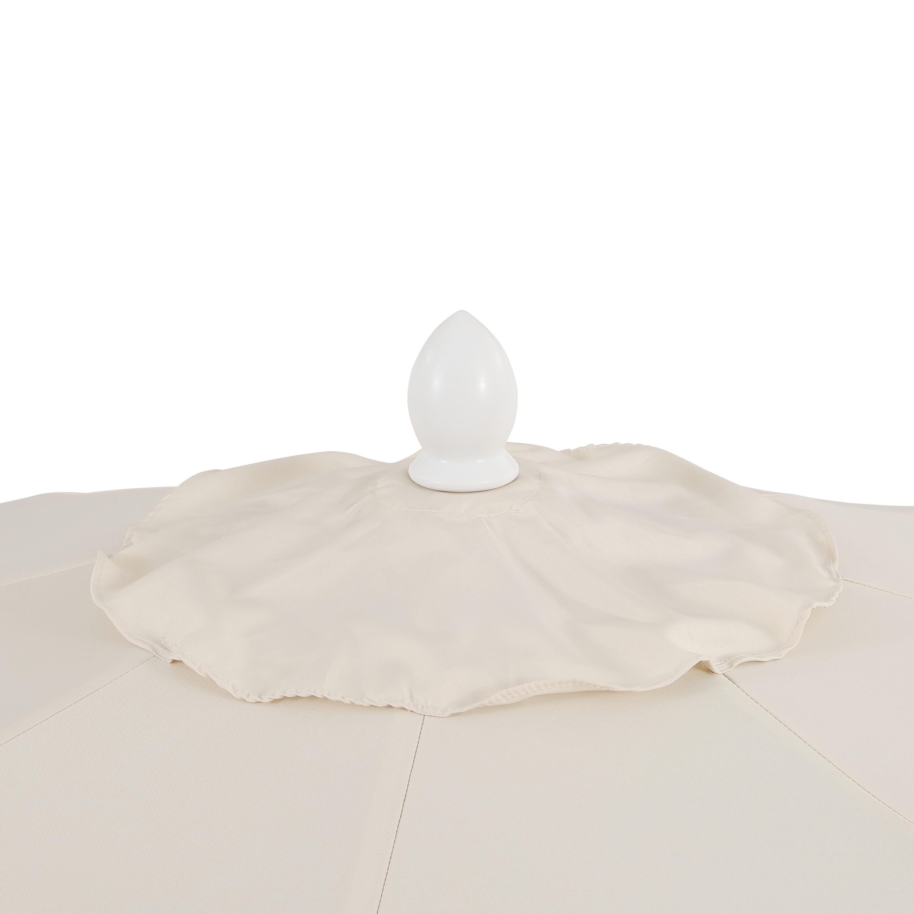 JONATHAN Y Tracy 9'  Outdoor Tilted Umbrella, Cream/White, large