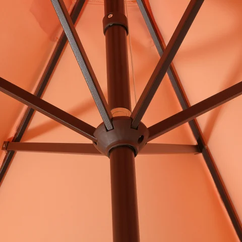 coral color patio umbrella Jardin Please measure your umbrella ribs before purchasing to ensure proper fit. JONATHAN Y Tracy 9 ft.