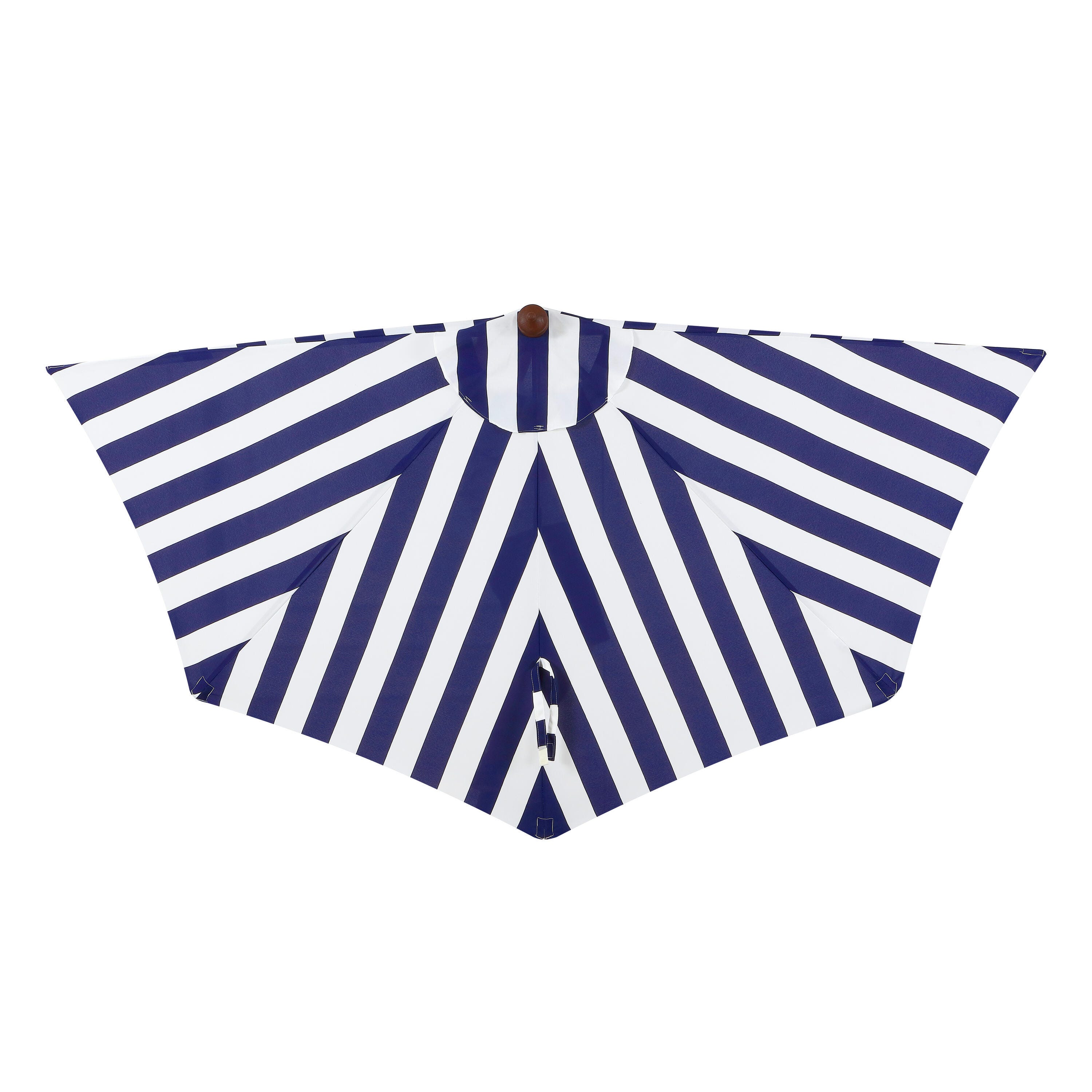 JONATHAN Y Beverly 9'  Outdoor Half-Tilted Umbrella, Navy/White, large