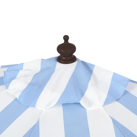 blue half patio umbrella Round Outdoor Umbrella Turquoise / 9FT and rain! Pure Garden 9-ft. Half Easy