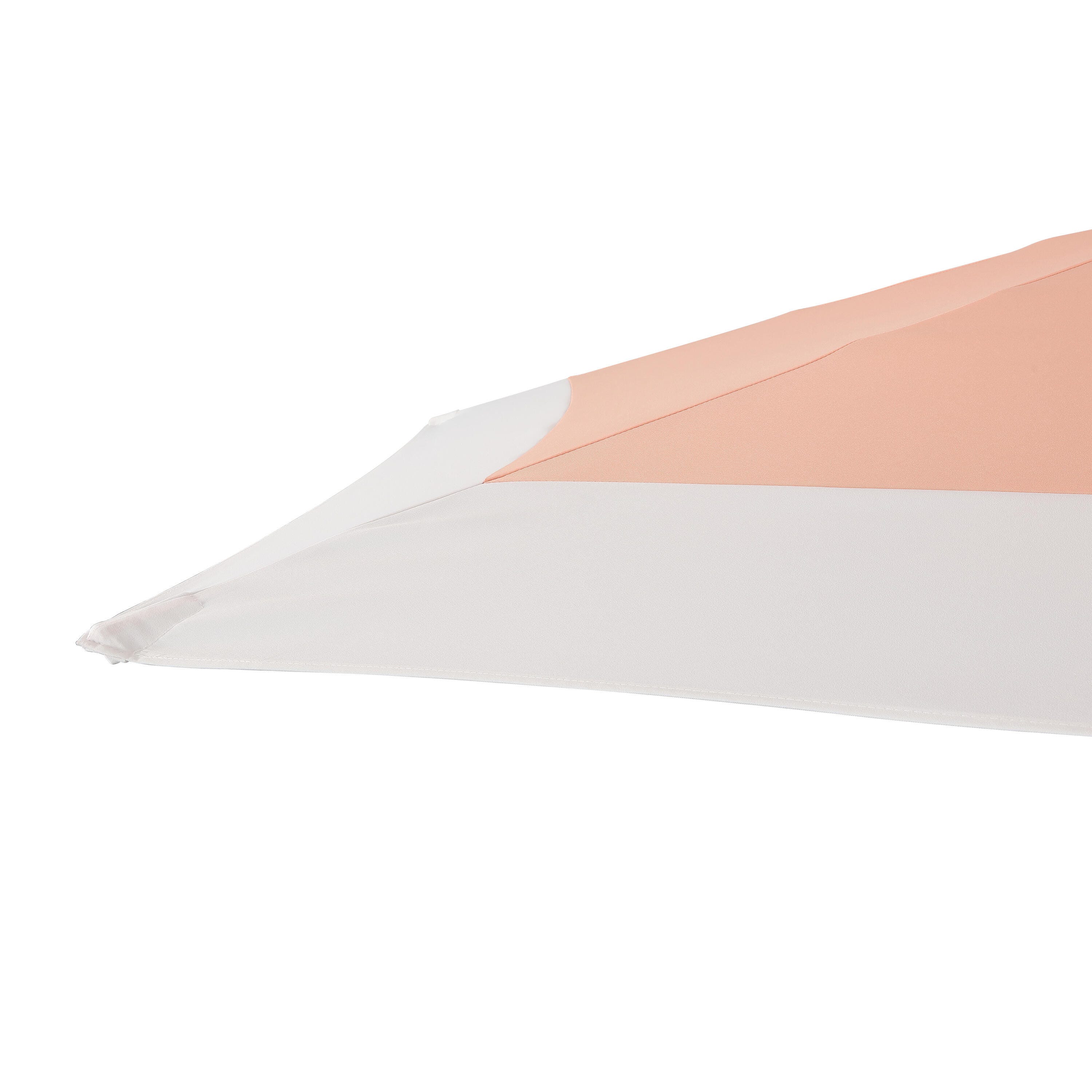 JONATHAN Y Spencer 9'  Outdoor Umbrella with LED Lights, Coral Pink/White, large