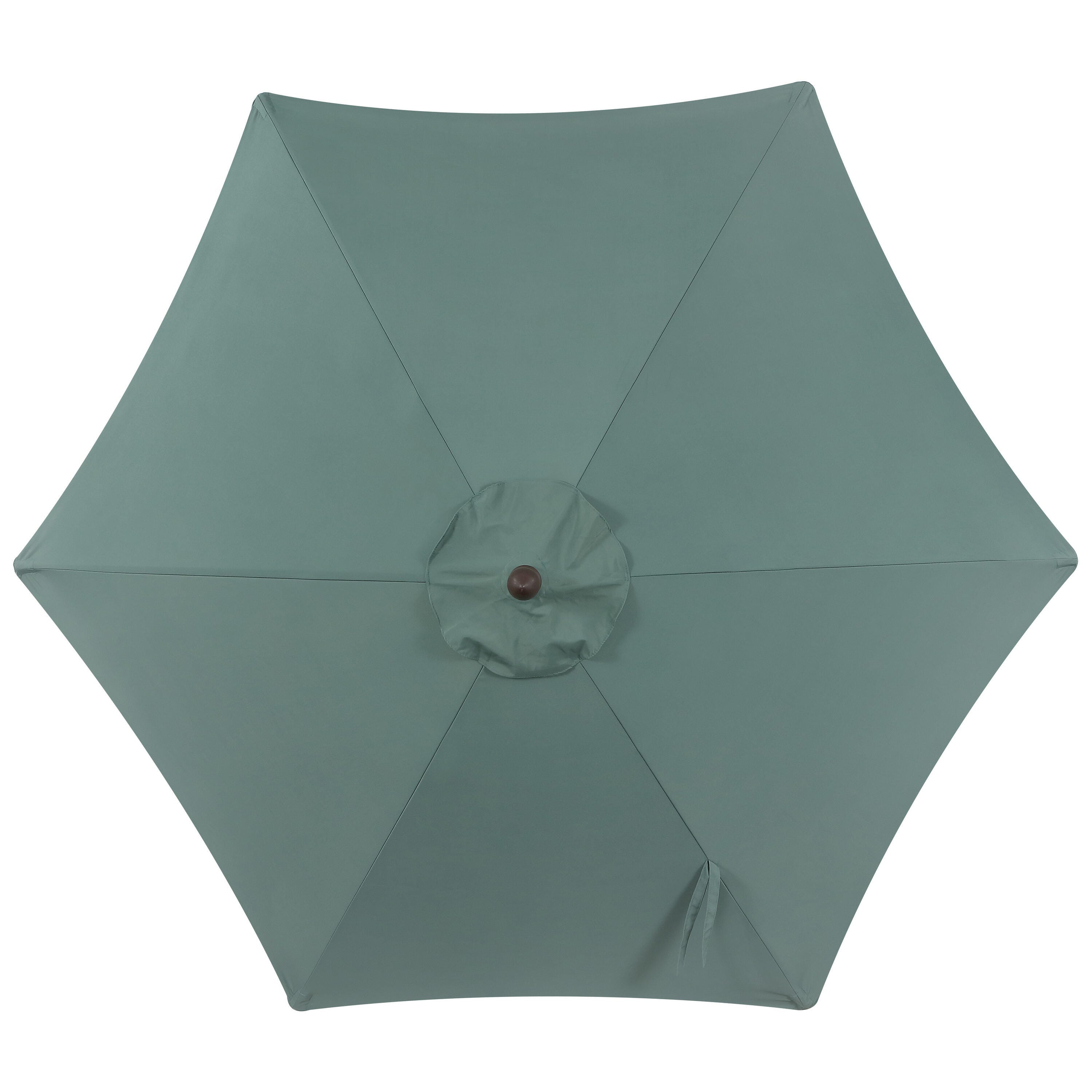 JONATHAN Y Collins 9'  Outdoor Tilted Umbrella, Green/Cream, large