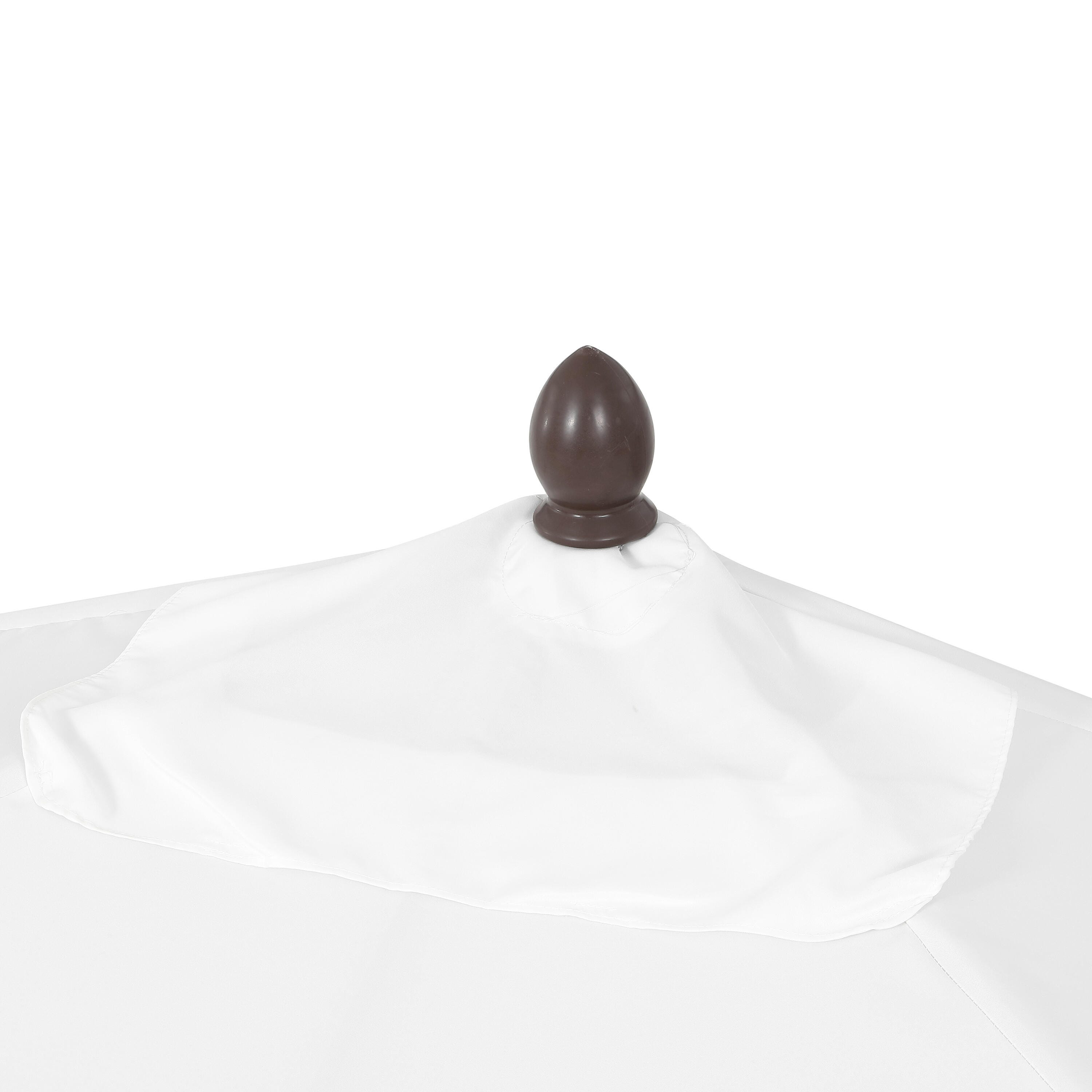 JONATHAN Y Sidney 9'  Outdoor Half Umbrella, White/Black, large