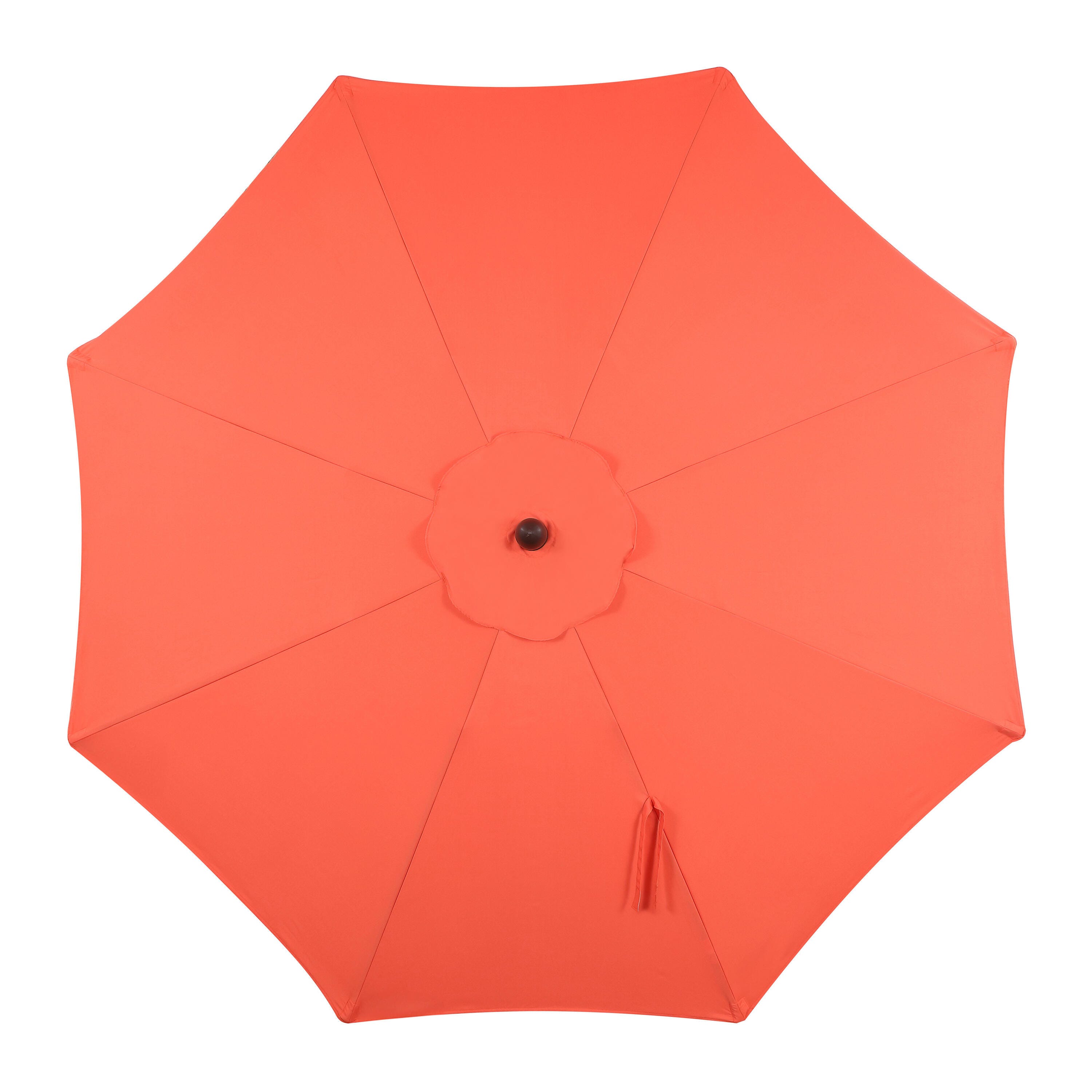 JONATHAN Y Tracy 9'  Outdoor Tilted Umbrella, Coral Red/White, large