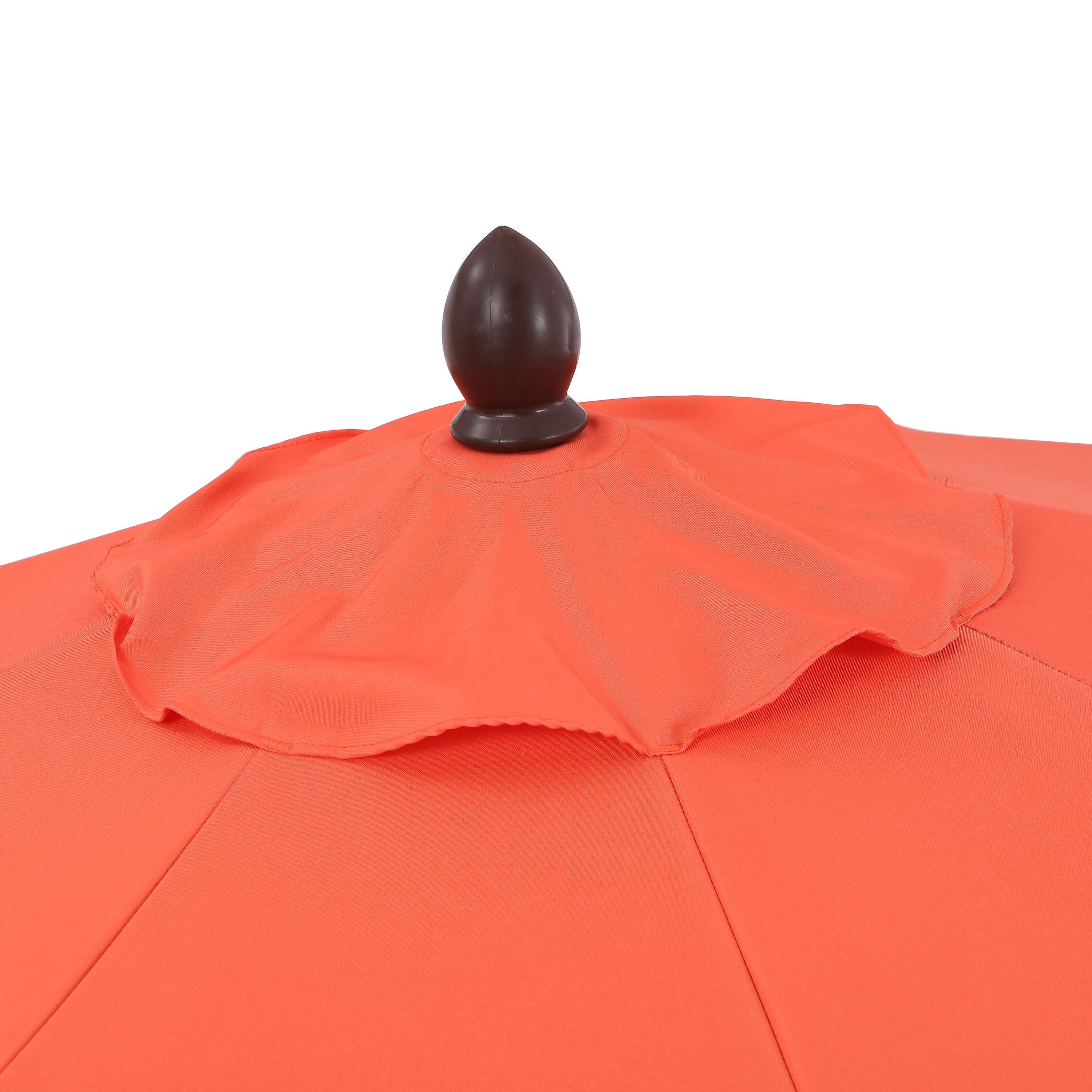 JONATHAN Y Tracy 9'  Outdoor Tilted Umbrella, Coral Red/White, large
