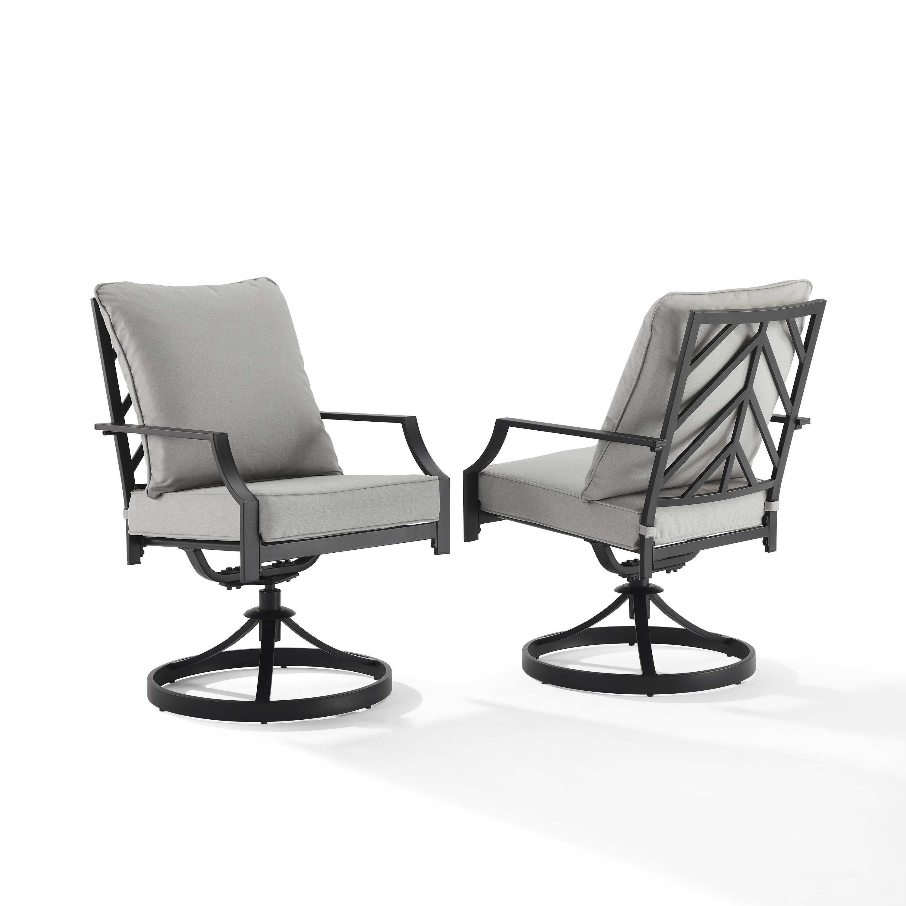 Crosley Furniture Otto Swivel Outdoor Dining Chair (Set of 2), , large