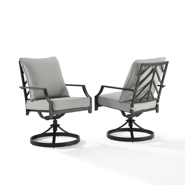Crosley Furniture Otto Swivel Outdoor Dining Chair (Set of 2)