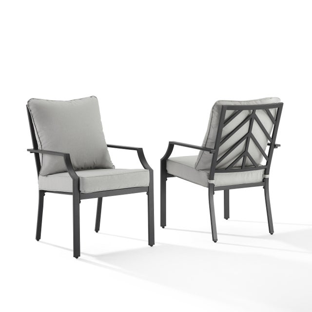 Crosley Furniture Otto Outdoor Dining Chair (Set of 2)