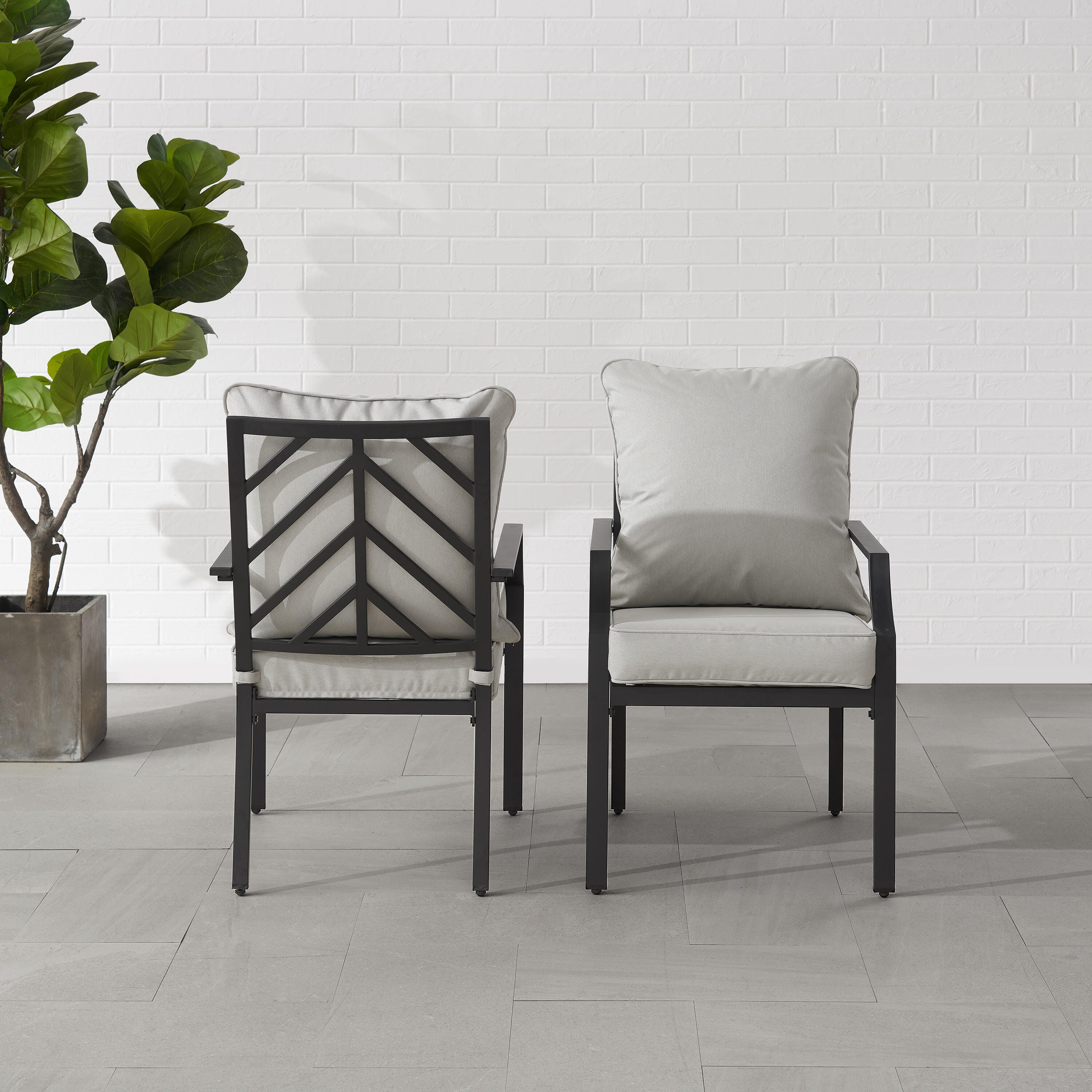 Crosley Furniture Otto Outdoor Dining Chair (Set of 2), , large