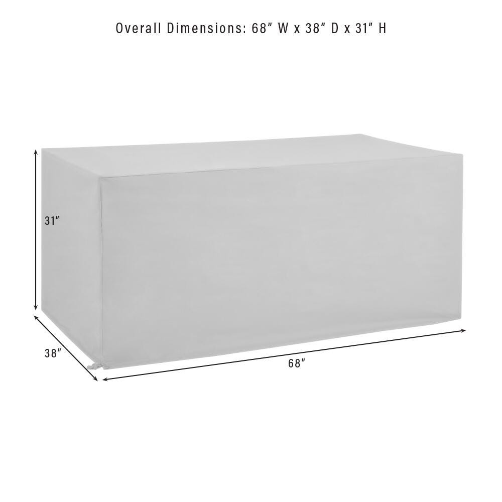 Crosley Furniture Outdoor Dining Table Furniture Cover, Tan, large