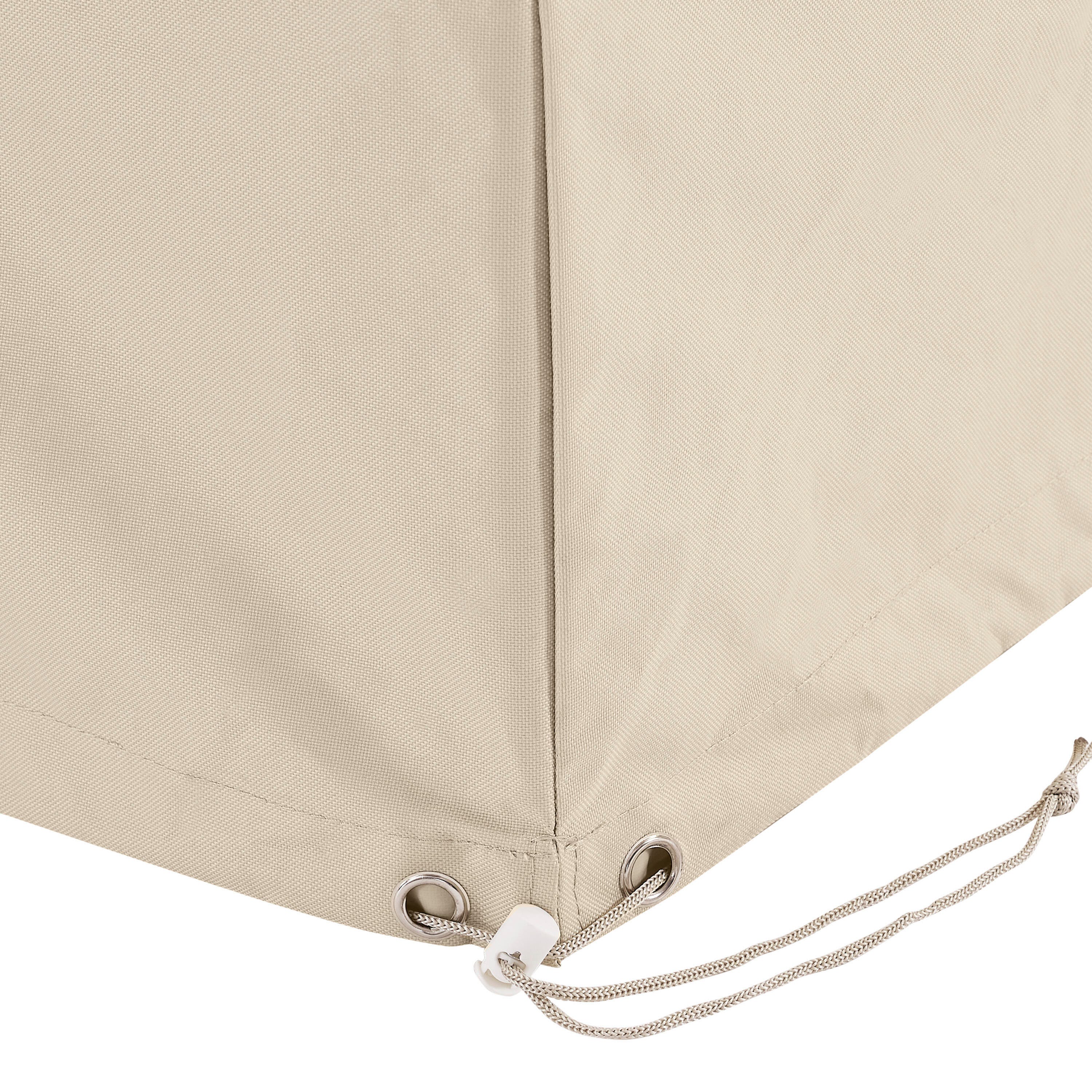Crosley Furniture Outdoor Round Dining Table Furniture Cover, Tan, large