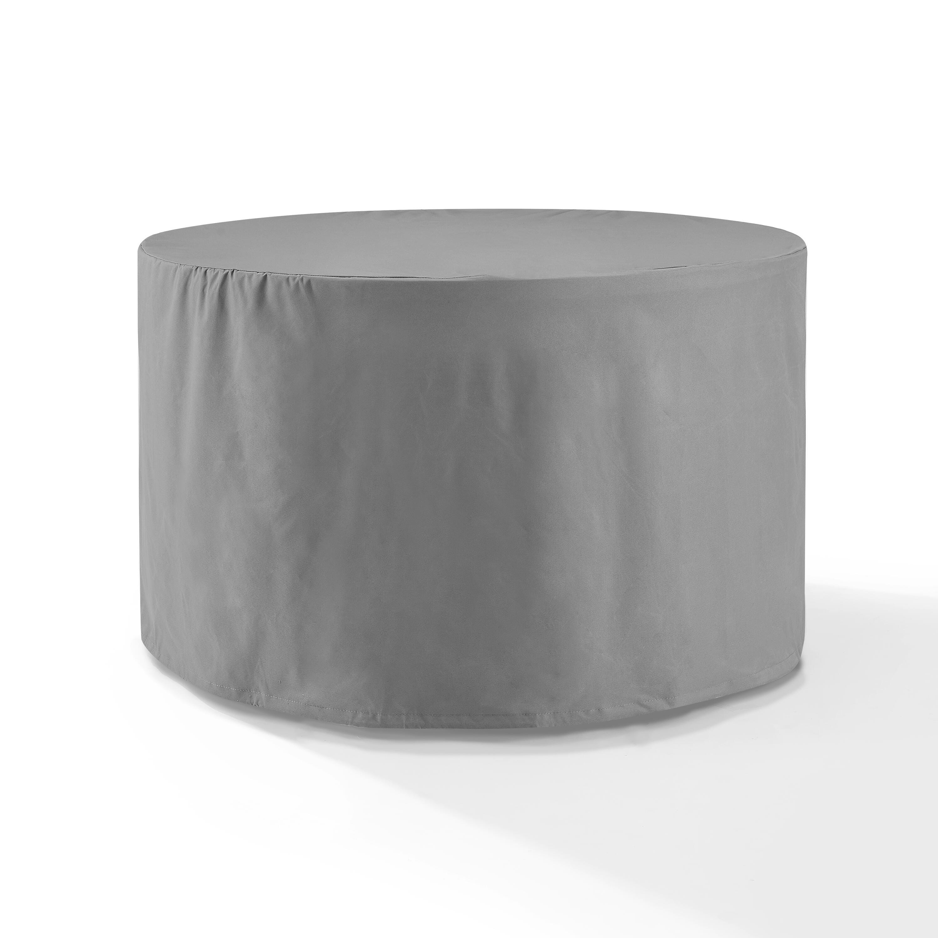 Crosley Furniture Outdoor Round Dining Table Furniture Cover, Gray, large