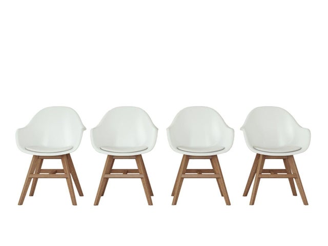 Amazonia Outdoor Bucket Dining Chair (Set of 4)
