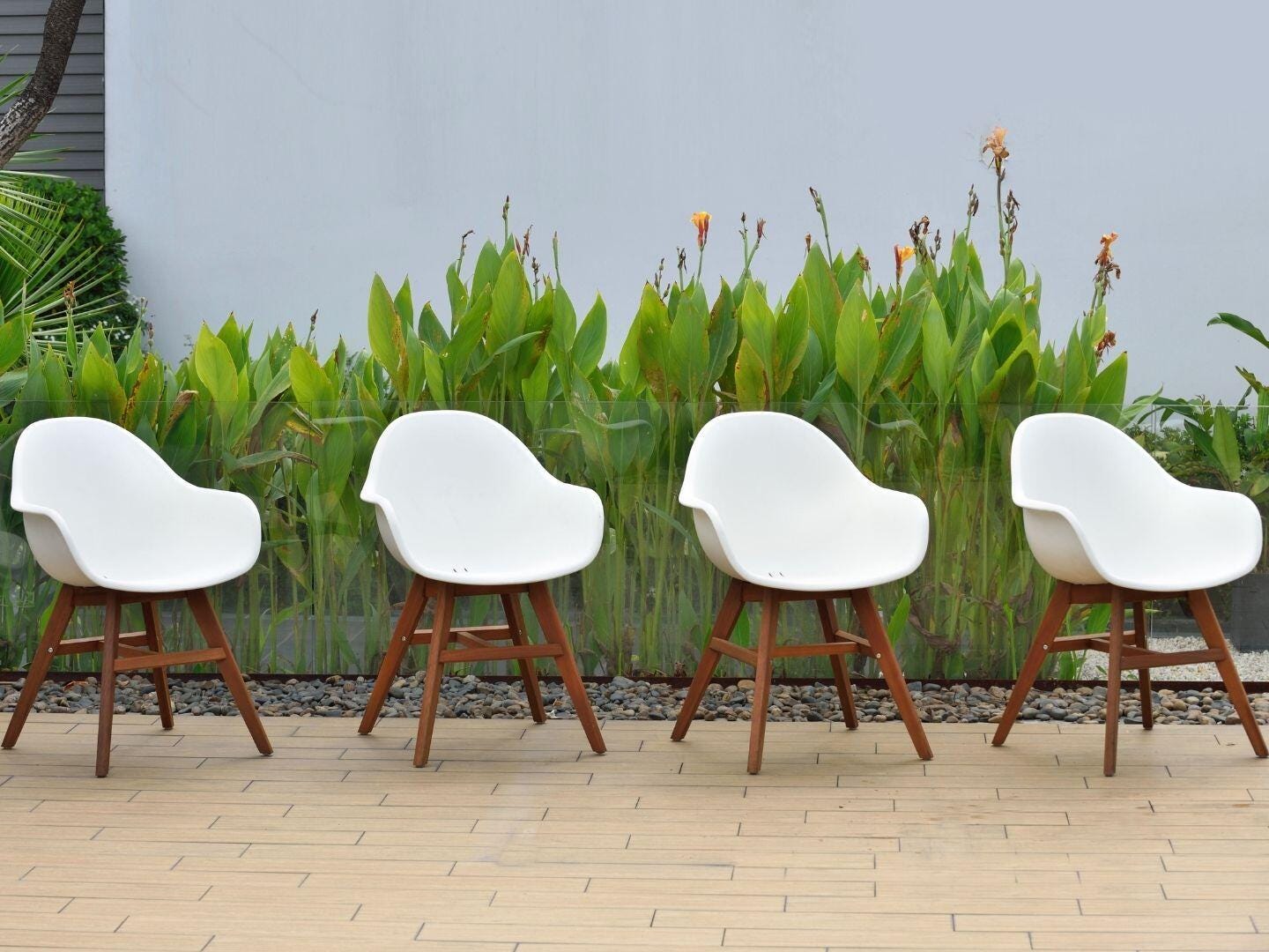 Amazonia Outdoor Bucket Dining Chair (Set of 4), , large
