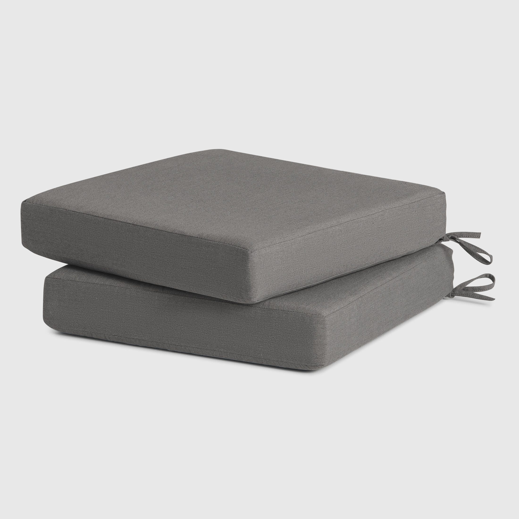 Westin Furniture Color Stay Outdoor Seat Cushion (Set of 2), Gray, large