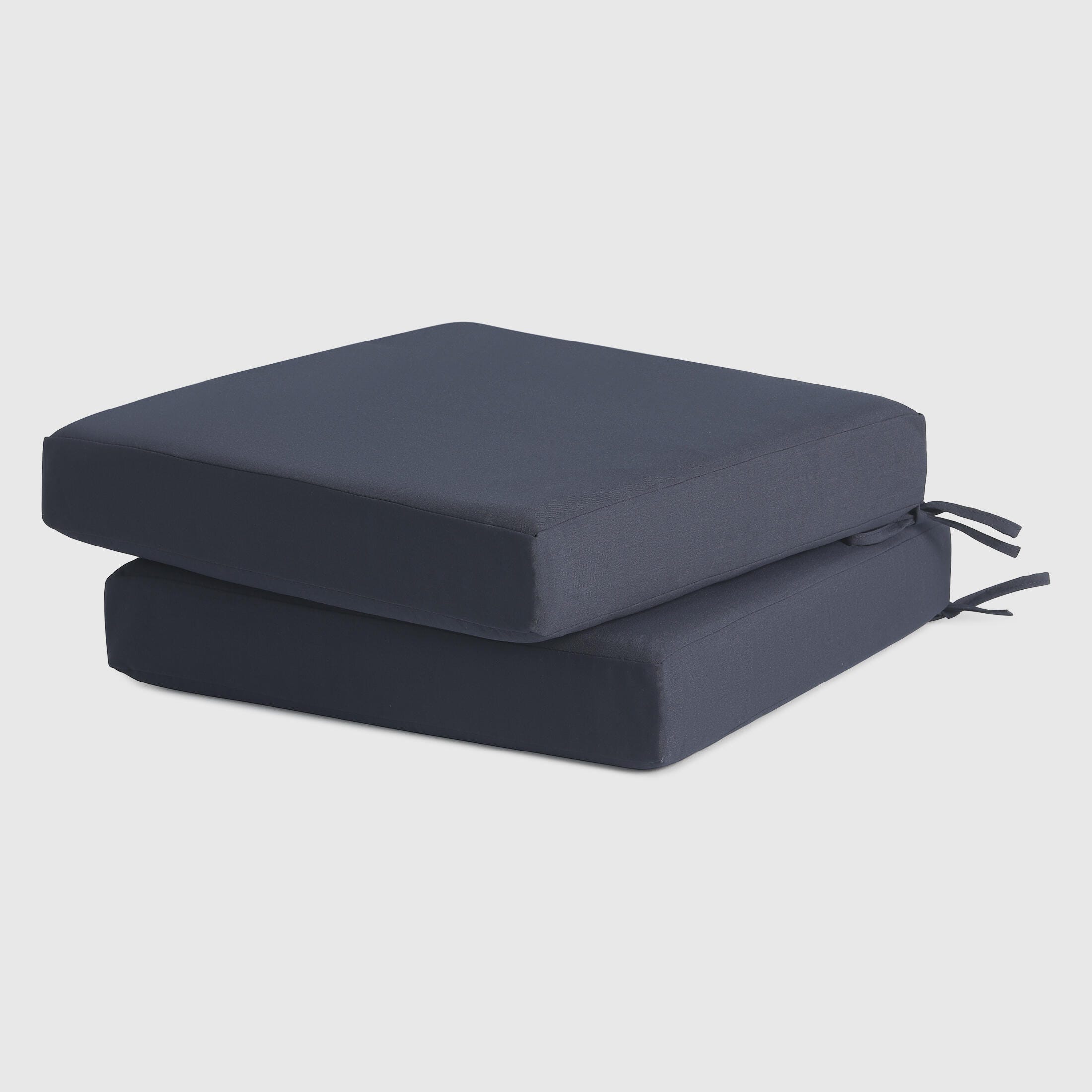 Westin Furniture Color Stay Outdoor Seat Cushion (Set of 2), Navy Blue, large