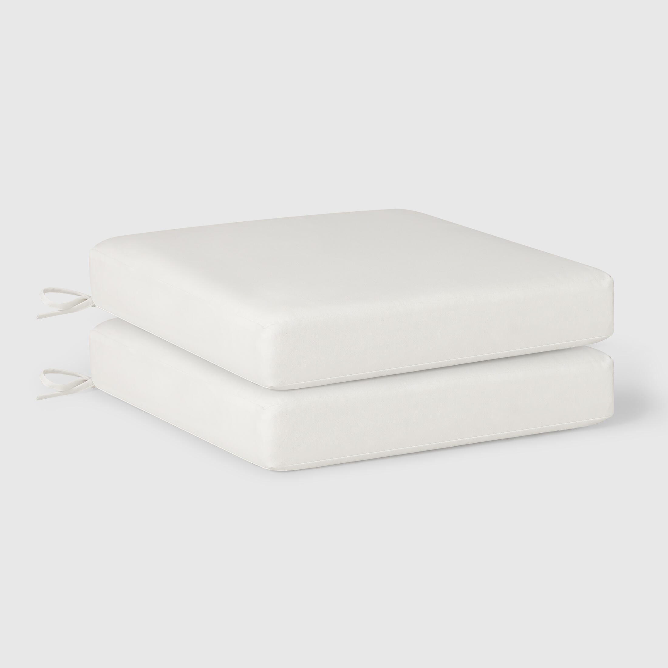 Westin Furniture Color Stay Outdoor Seat Cushion (Set of 2), White, large