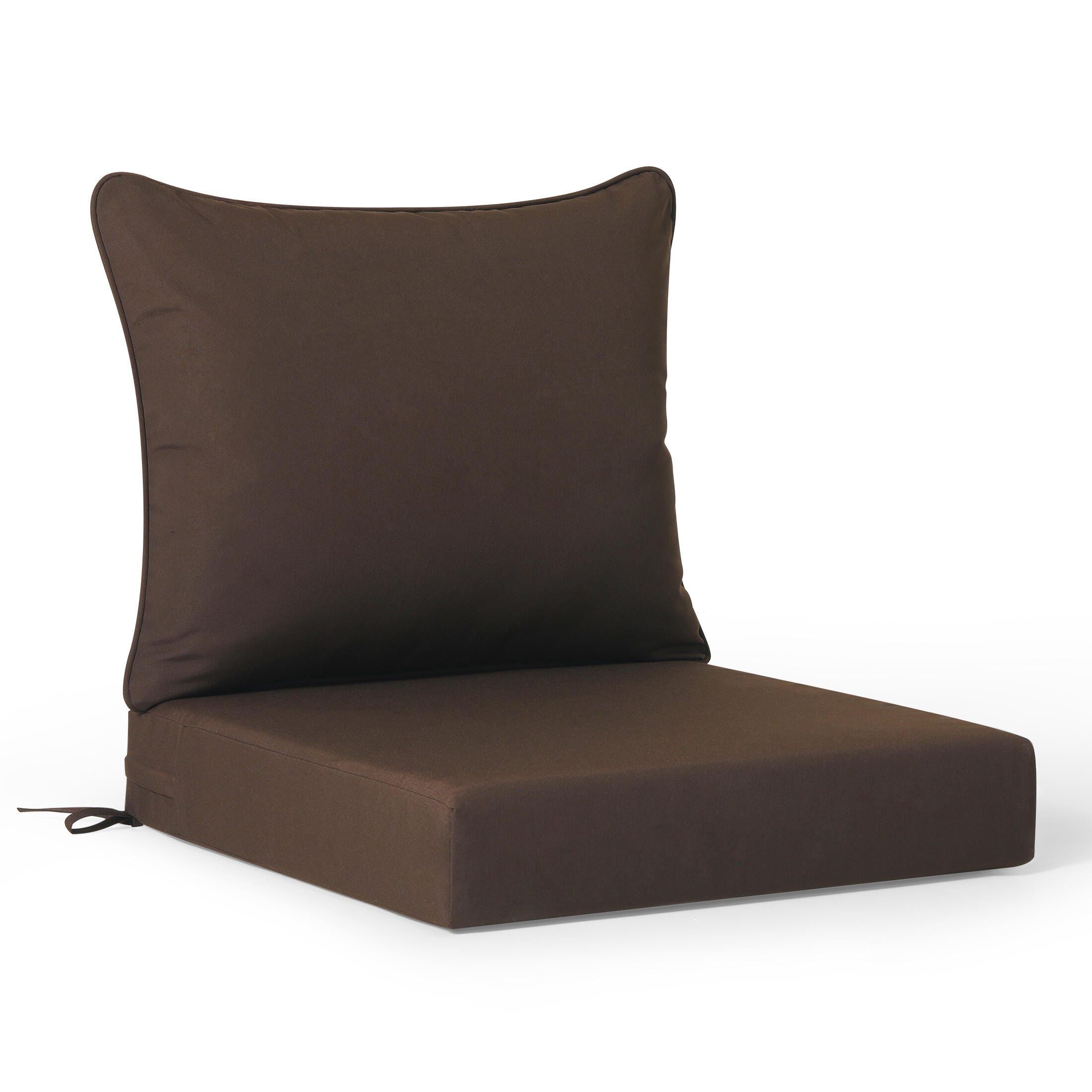 Westin Furniture Color Stay Outdoor Deep Seating Cushion Set, Brown, large