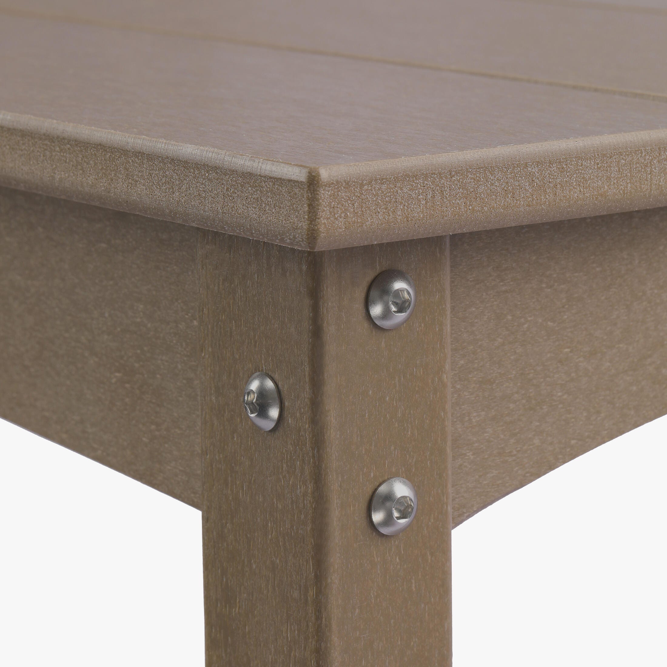 Westin Furniture Otto Outdoor Two Shelf Console Table, Weathered Wood, large