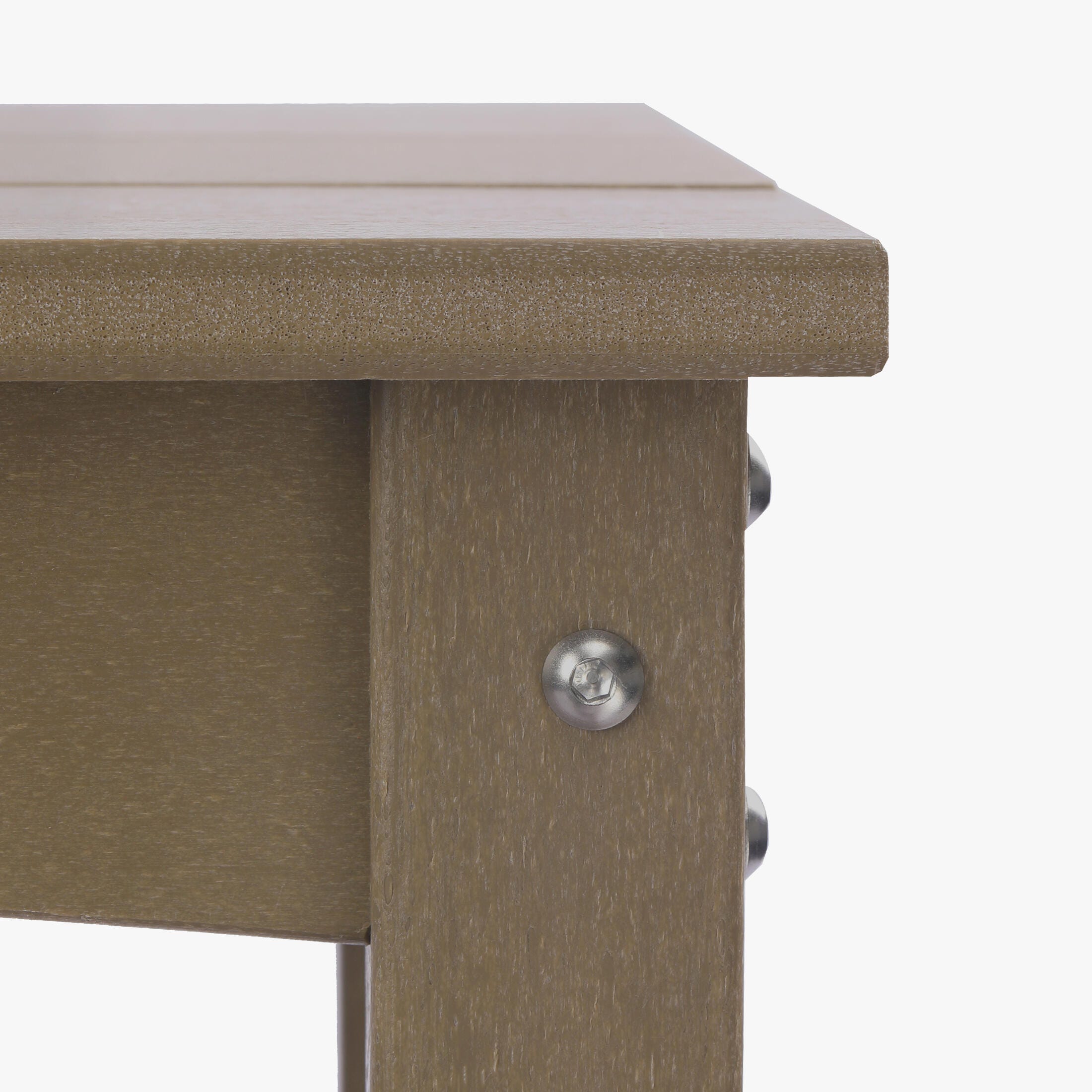 Westin Furniture Otto Outdoor Two Shelf Console Table, Weathered Wood, large