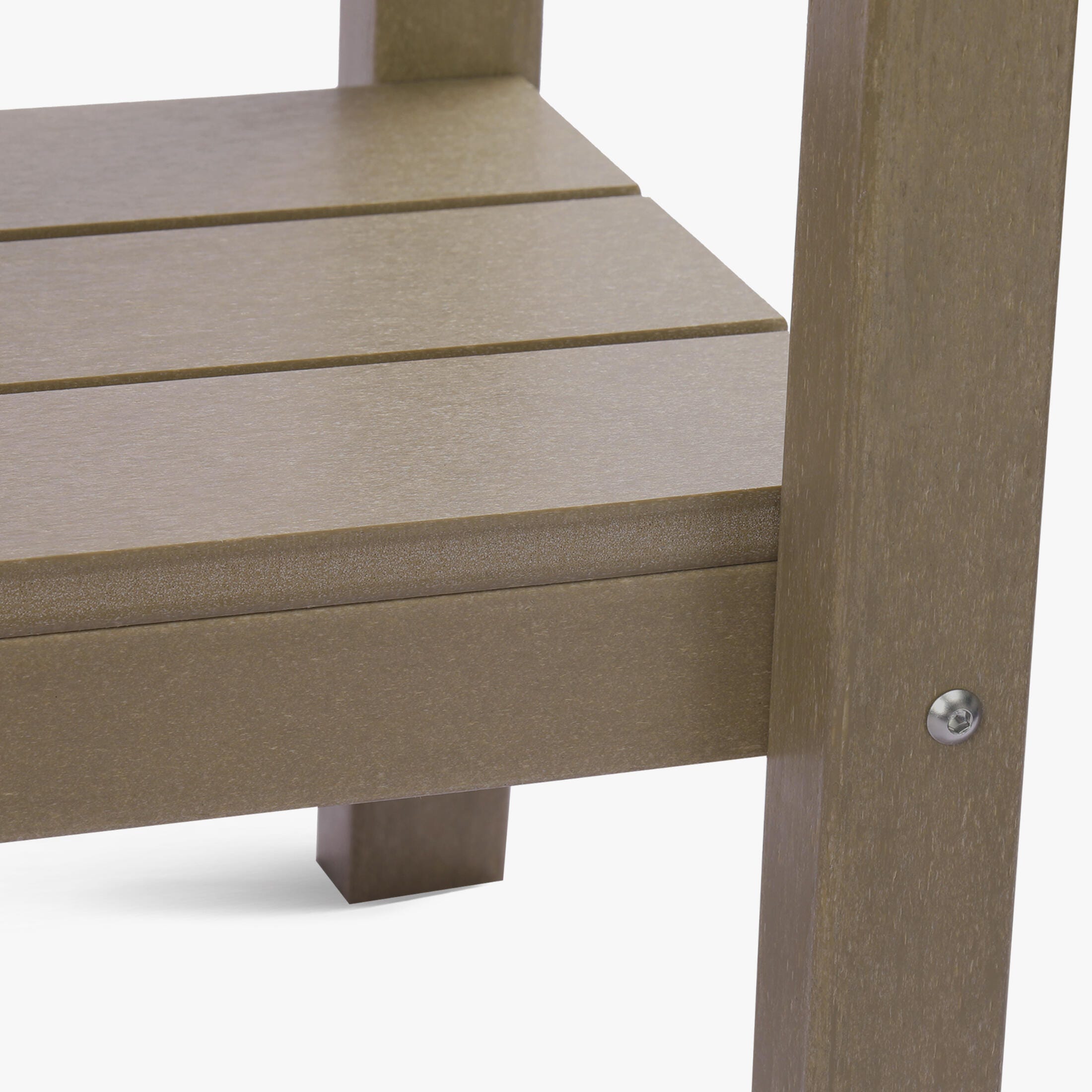 Westin Furniture Otto Outdoor Two Shelf Console Table, Weathered Wood, large