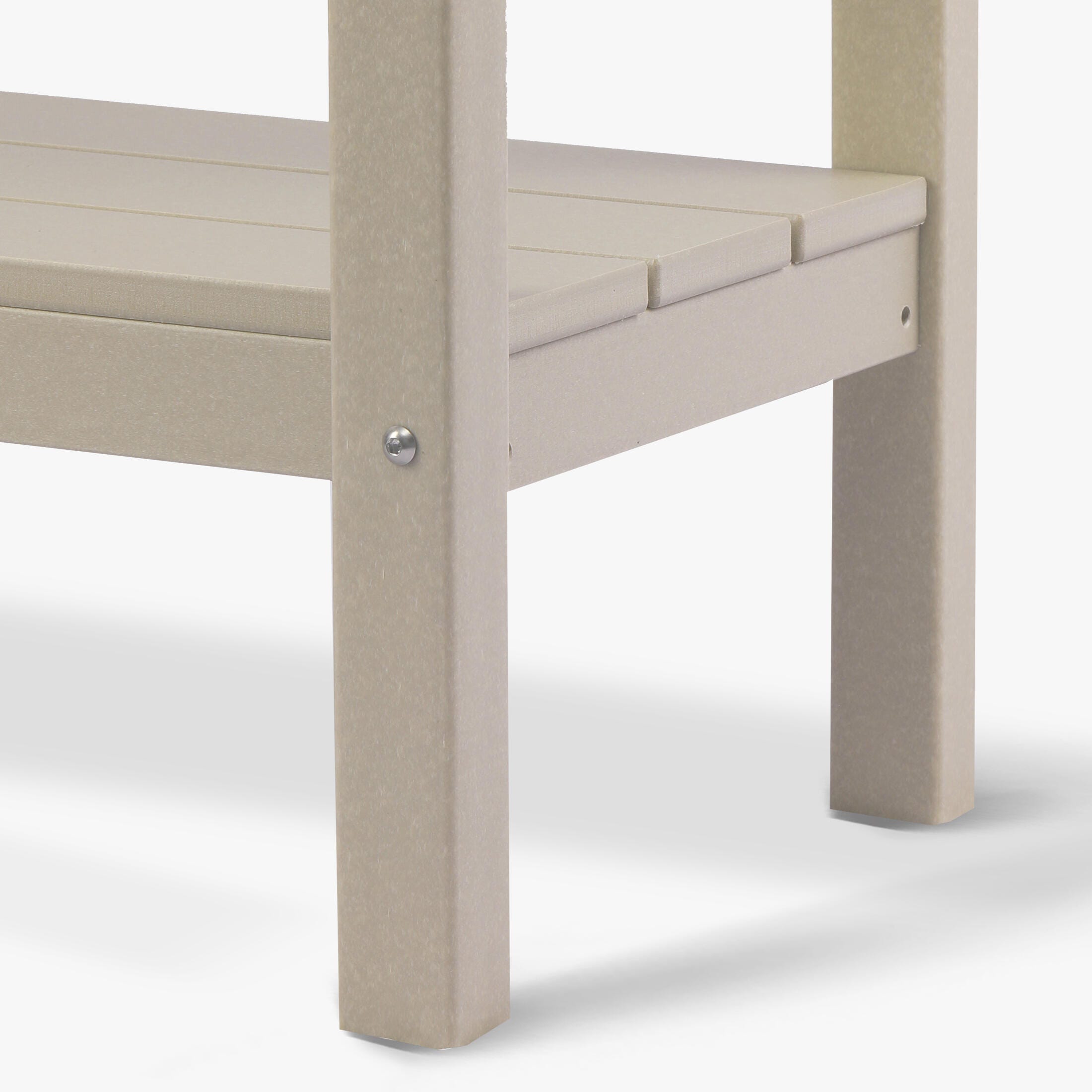 Westin Furniture Otto Outdoor Two Shelf Console Table, Sand, large