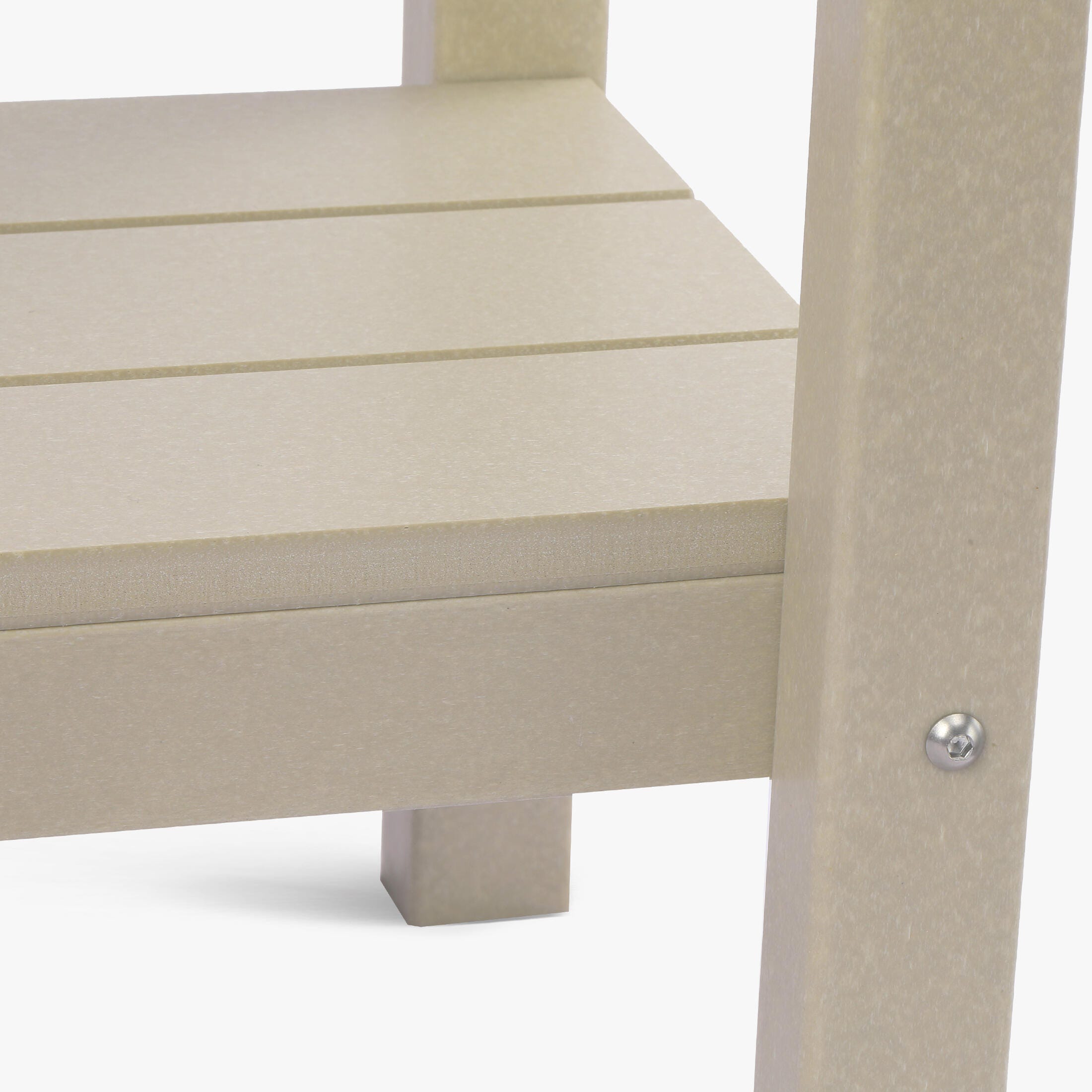 Westin Furniture Otto Outdoor Two Shelf Console Table, Sand, large
