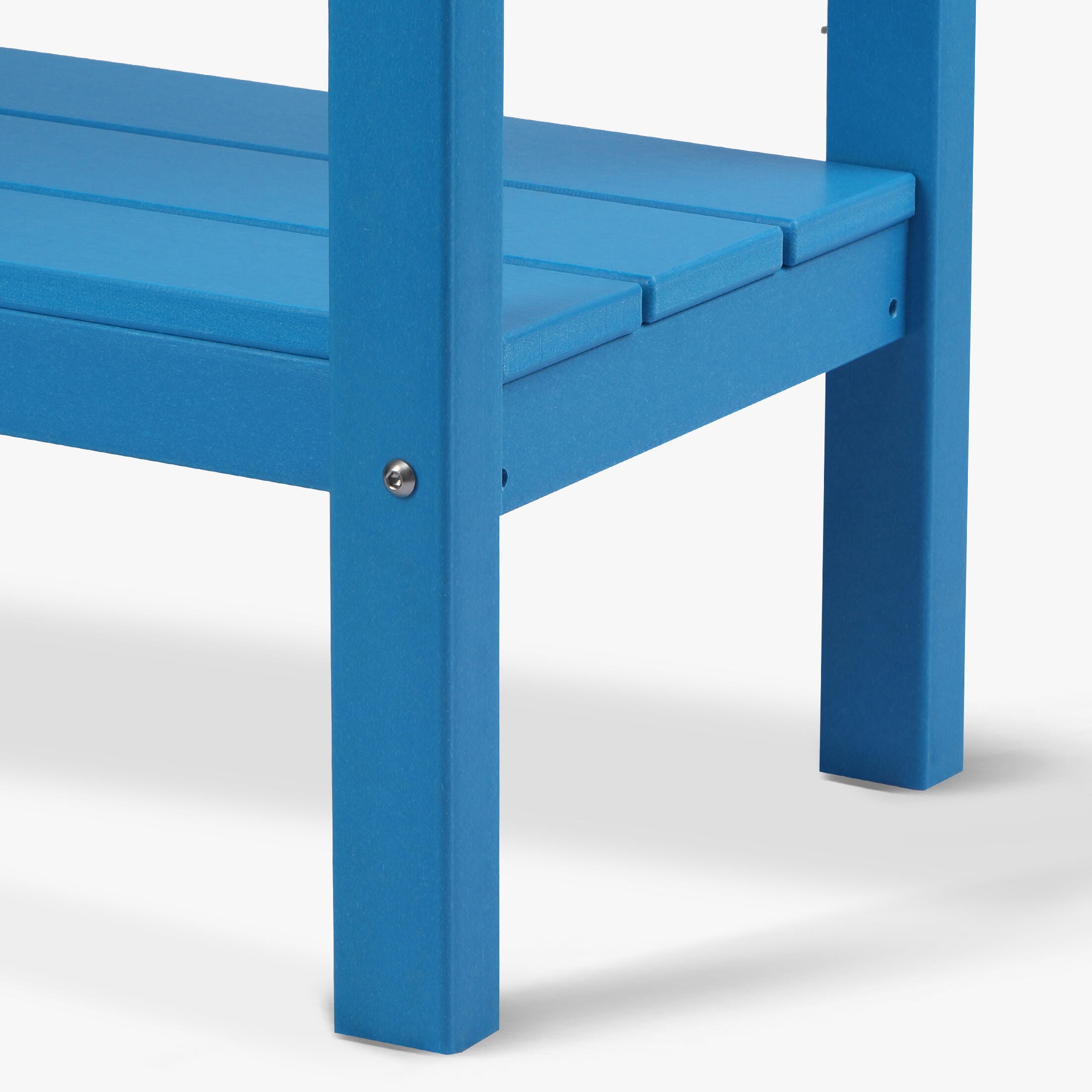 Westin Furniture Otto Outdoor Two Shelf Console Table, Pacific Blue, large