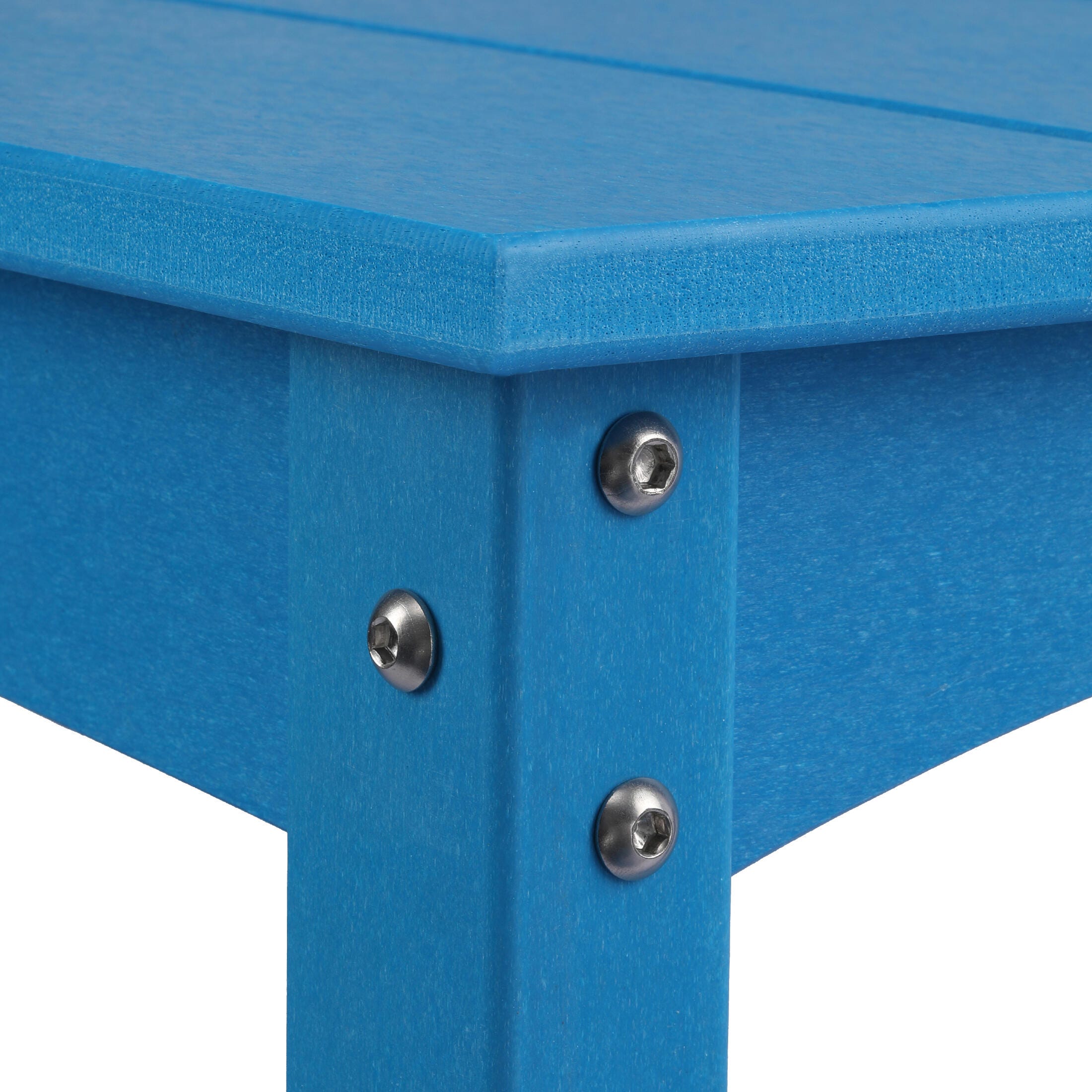 Westin Furniture Otto Outdoor Two Shelf Console Table, Pacific Blue, large