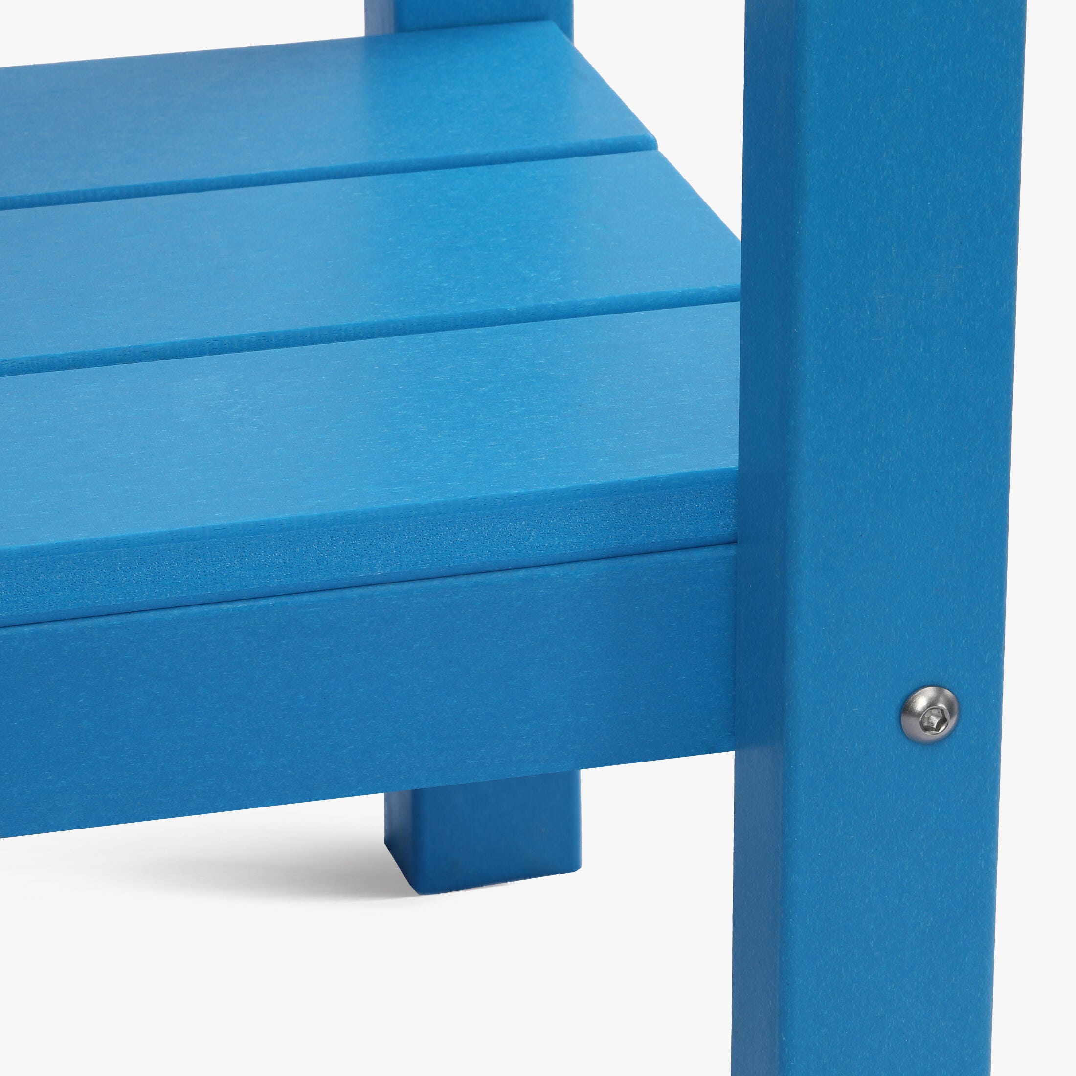 Westin Furniture Otto Outdoor Two Shelf Console Table, Pacific Blue, large