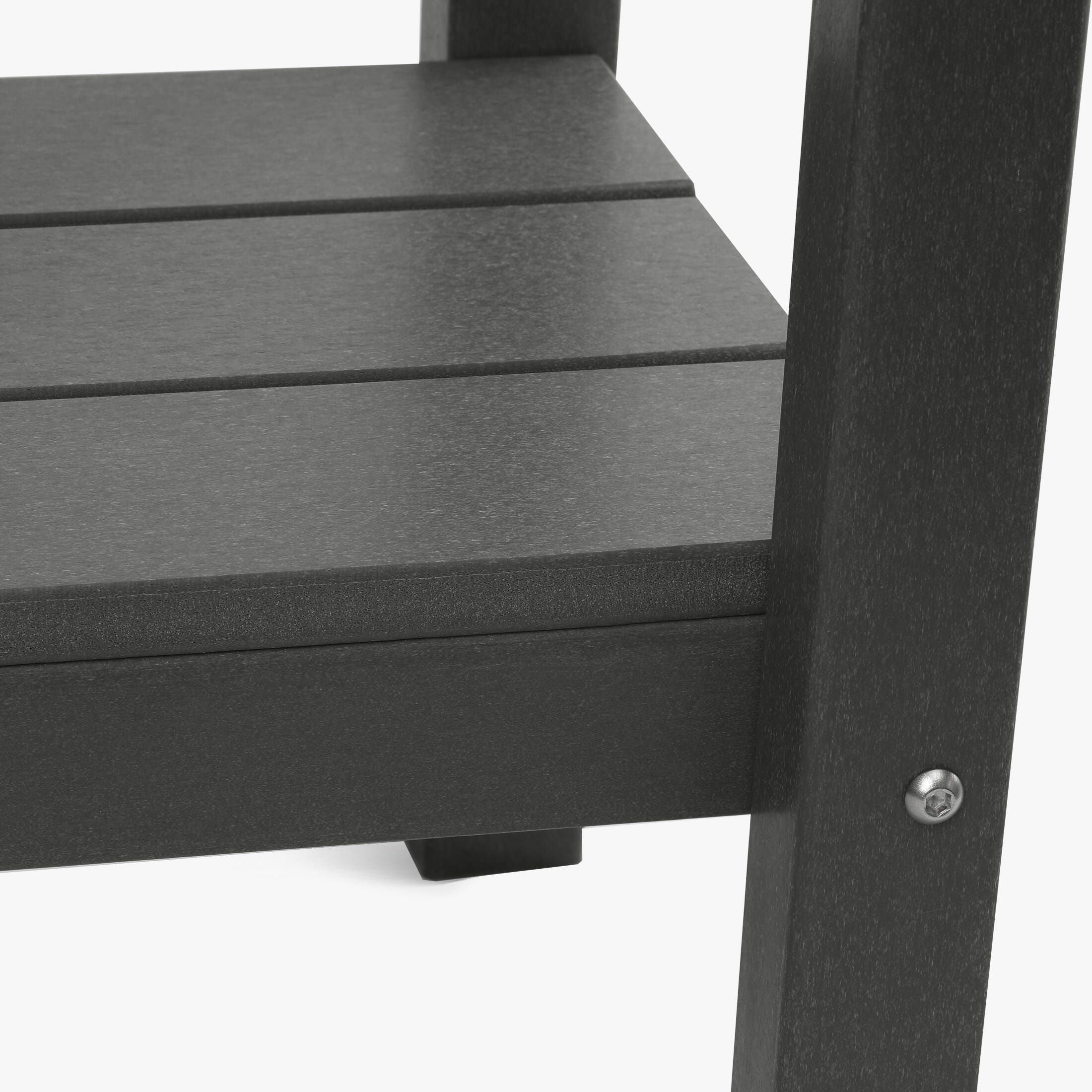 Westin Furniture Otto Outdoor Two Shelf Console Table, Gray, large