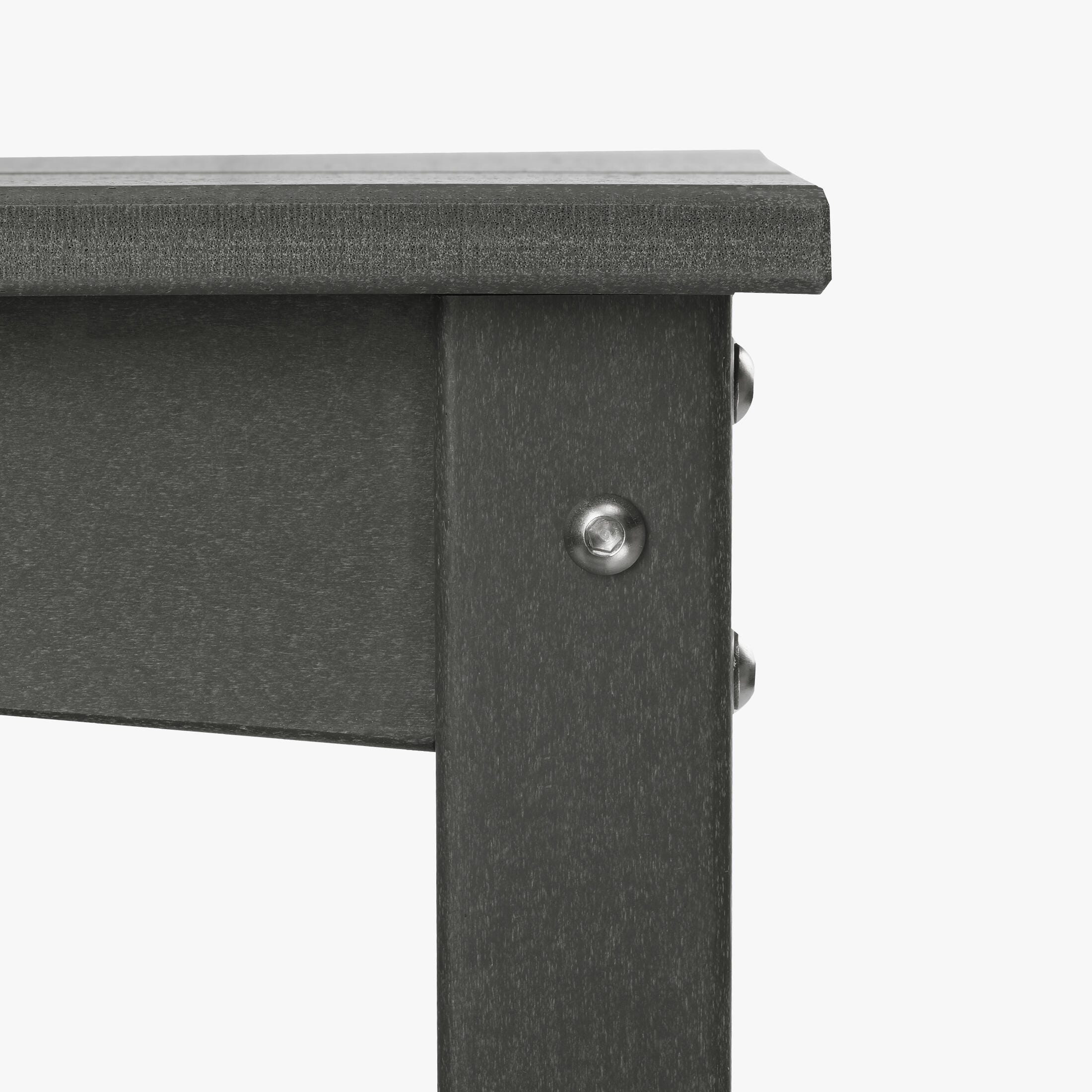 Westin Furniture Otto Outdoor Two Shelf Console Table, Gray, large