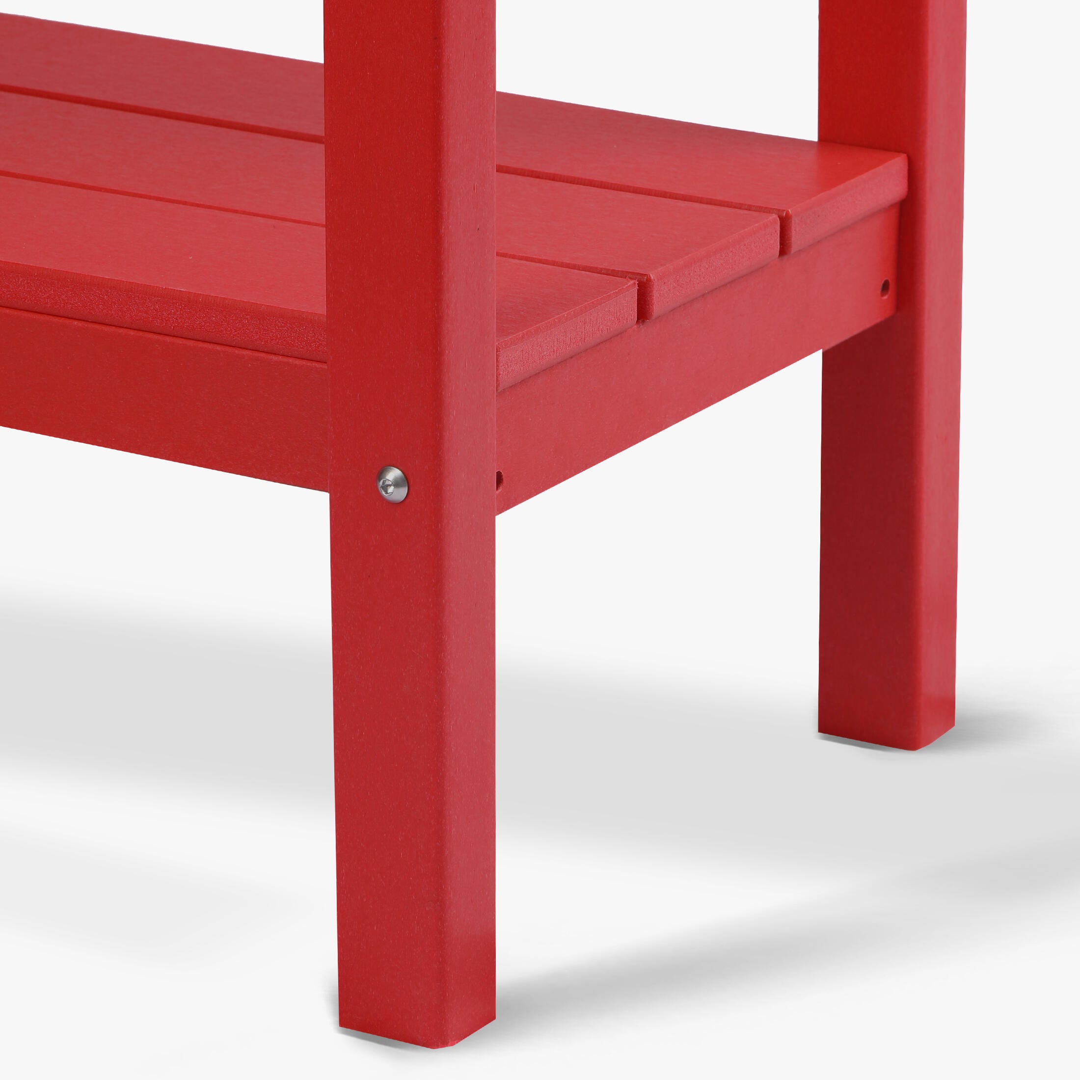 Westin Furniture Otto Outdoor Two Shelf Console Table, Red, large