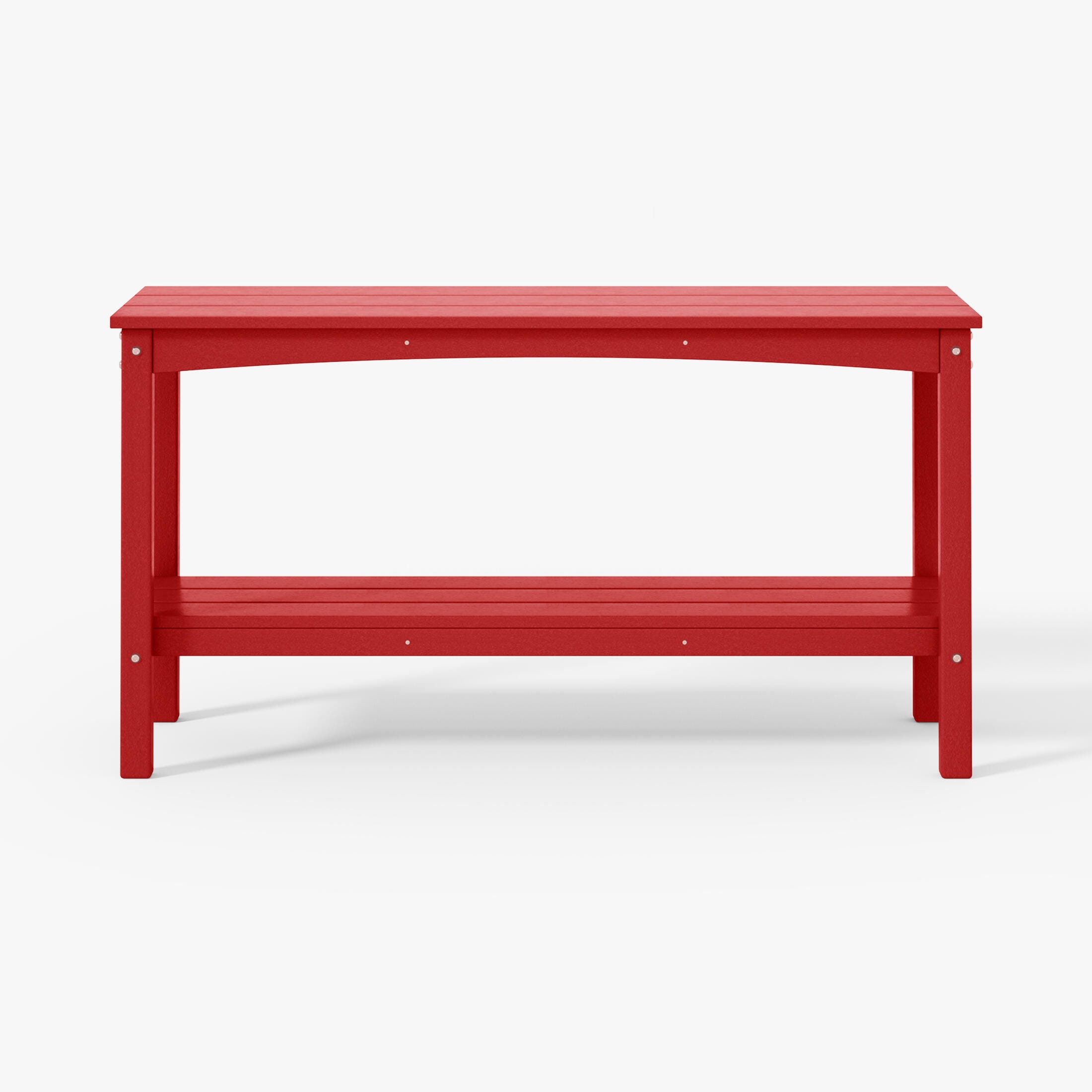 Westin Furniture Otto Outdoor Two Shelf Console Table, Red, large