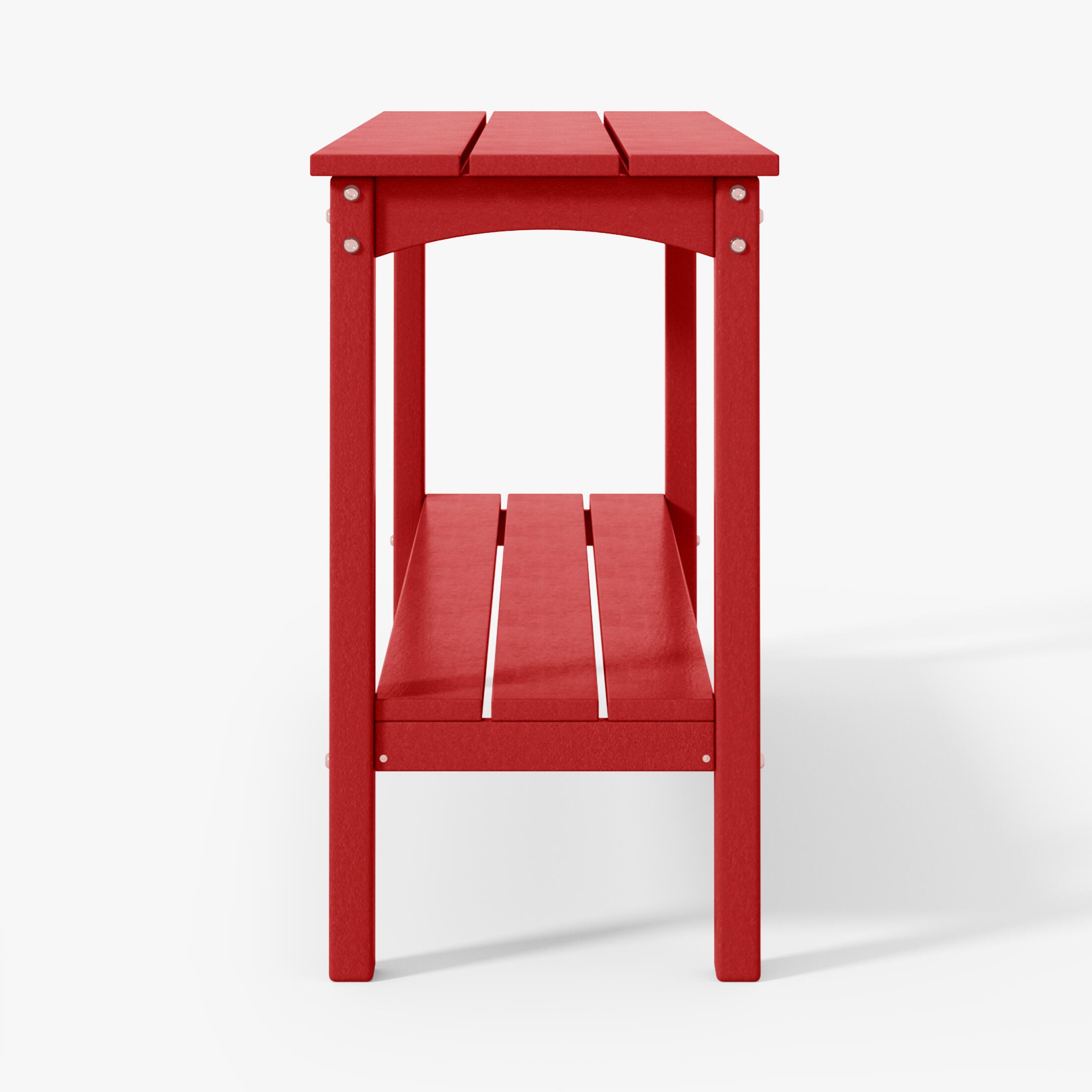 Westin Furniture Otto Outdoor Two Shelf Console Table, Red, large