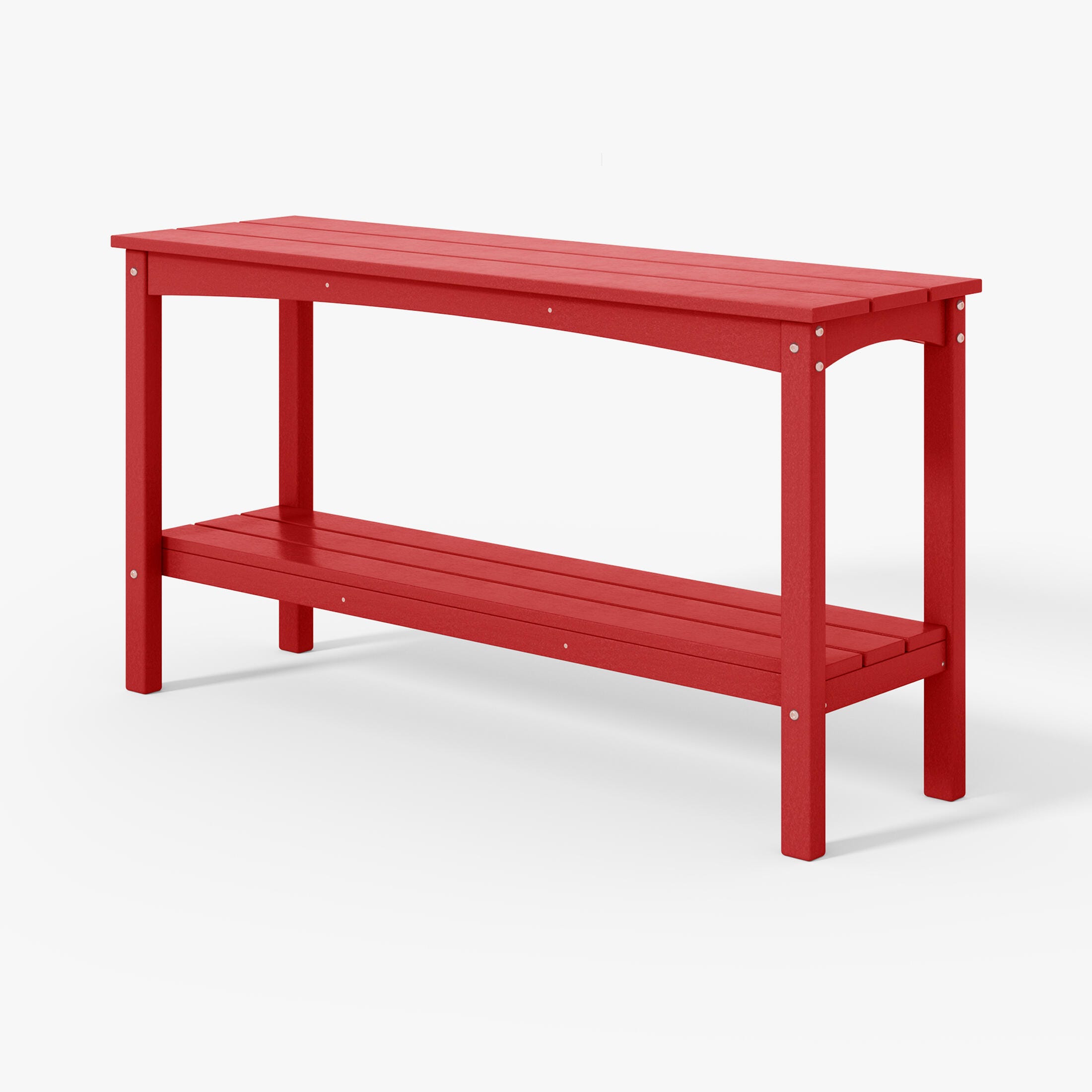 Westin Furniture Otto Outdoor Two Shelf Console Table, Red, large