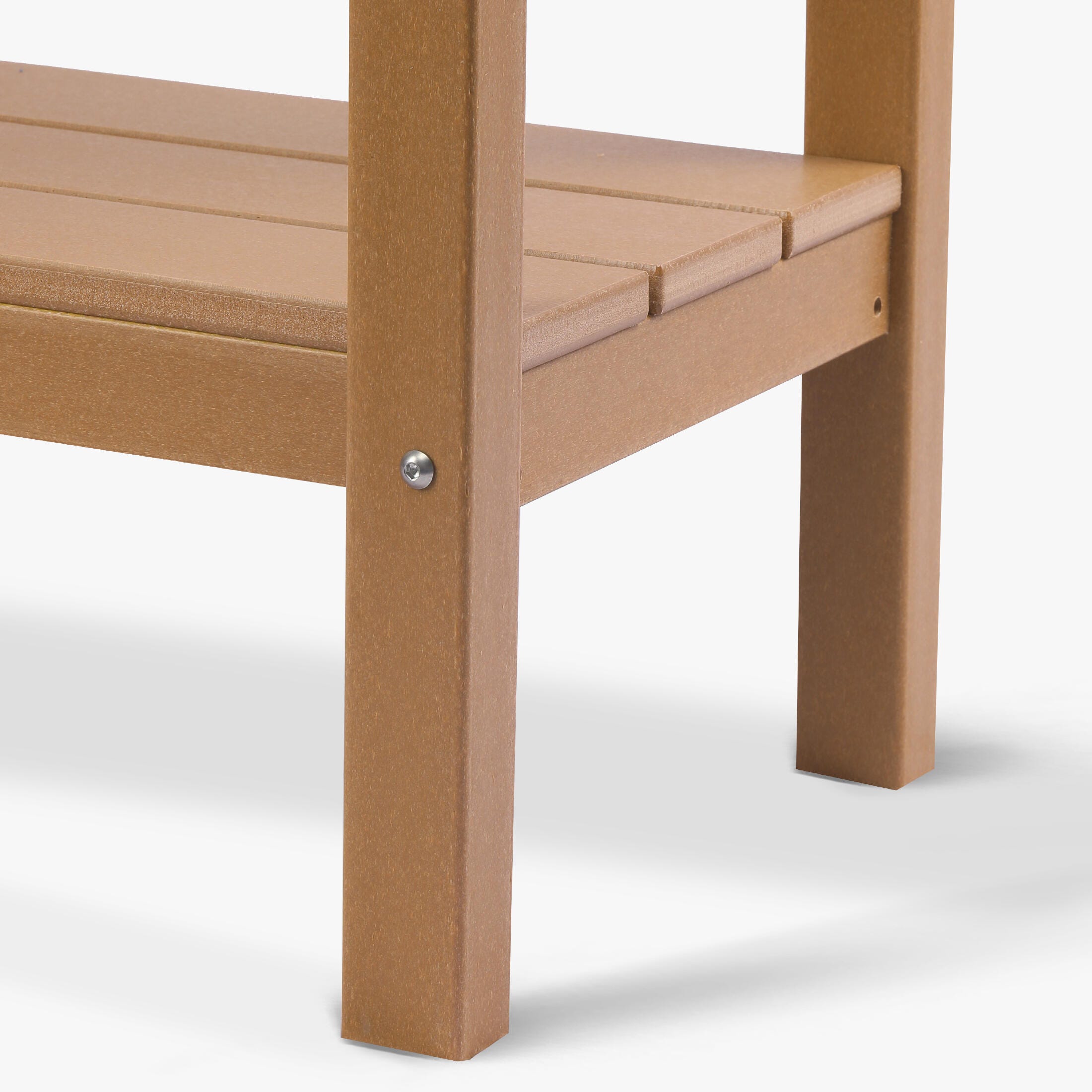 Westin Furniture Otto Outdoor Two Shelf Console Table, Teak, large