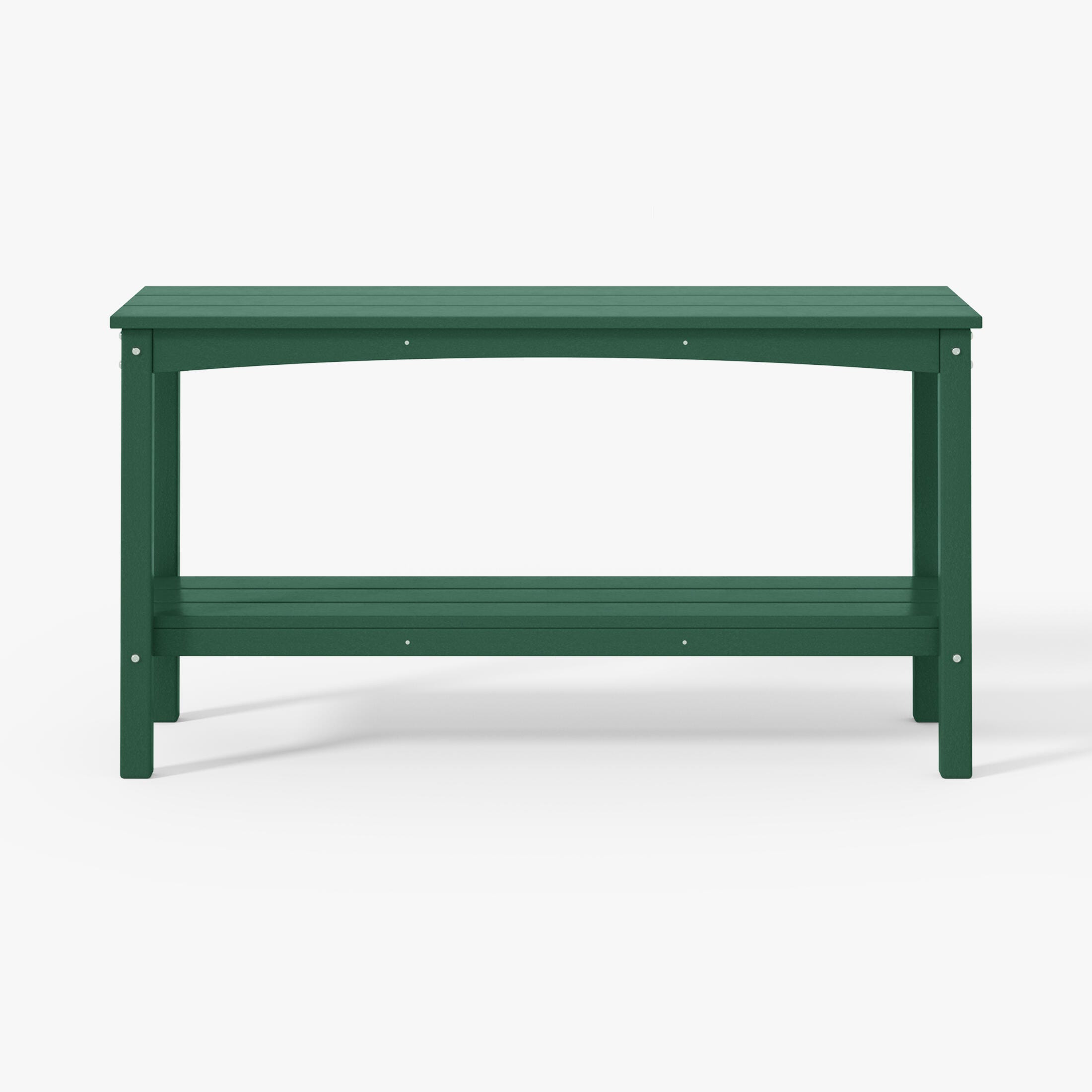 Westin Furniture Otto Outdoor Two Shelf Console Table, Dark Green, large