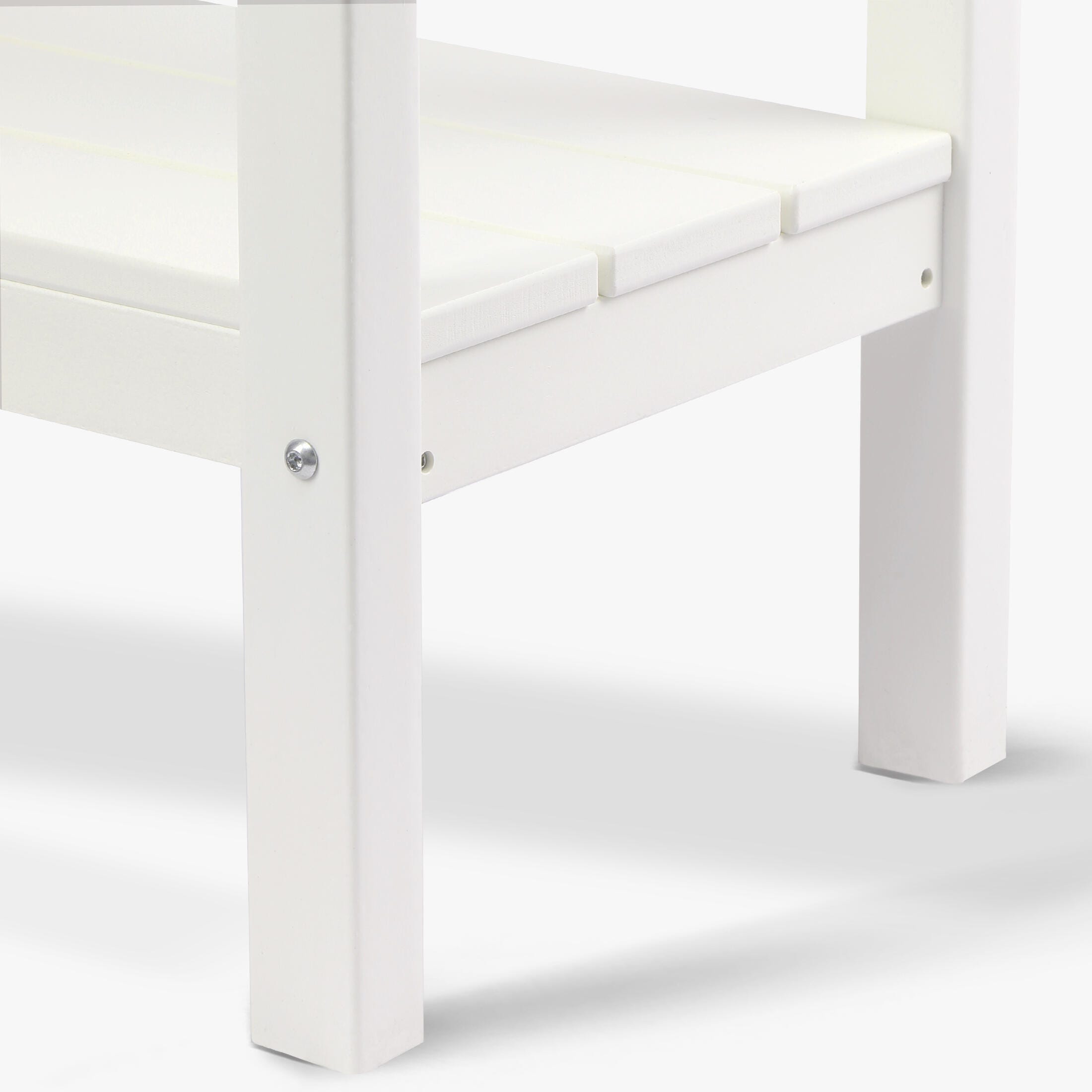 Westin Furniture Otto Outdoor Two Shelf Console Table, White, large