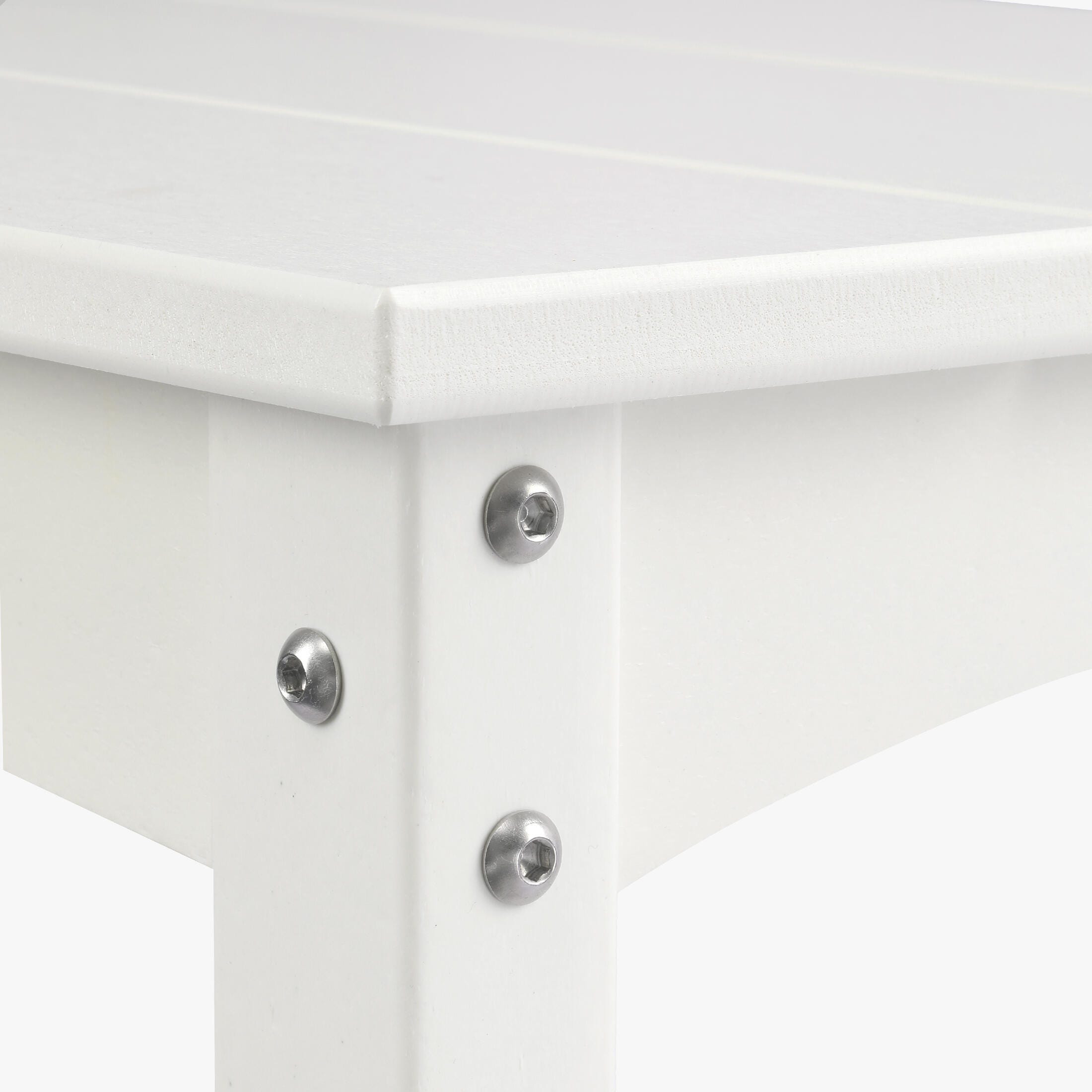 Westin Furniture Otto Outdoor Two Shelf Console Table, White, large