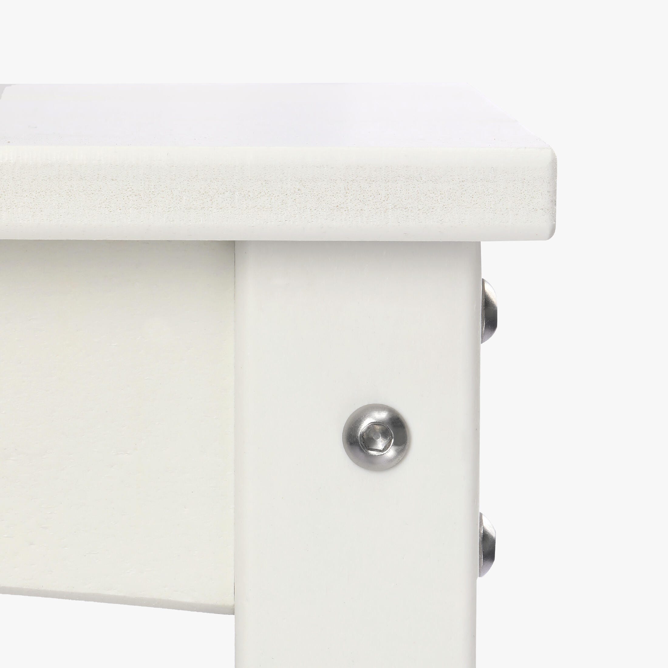 Westin Furniture Otto Outdoor Two Shelf Console Table, White, large