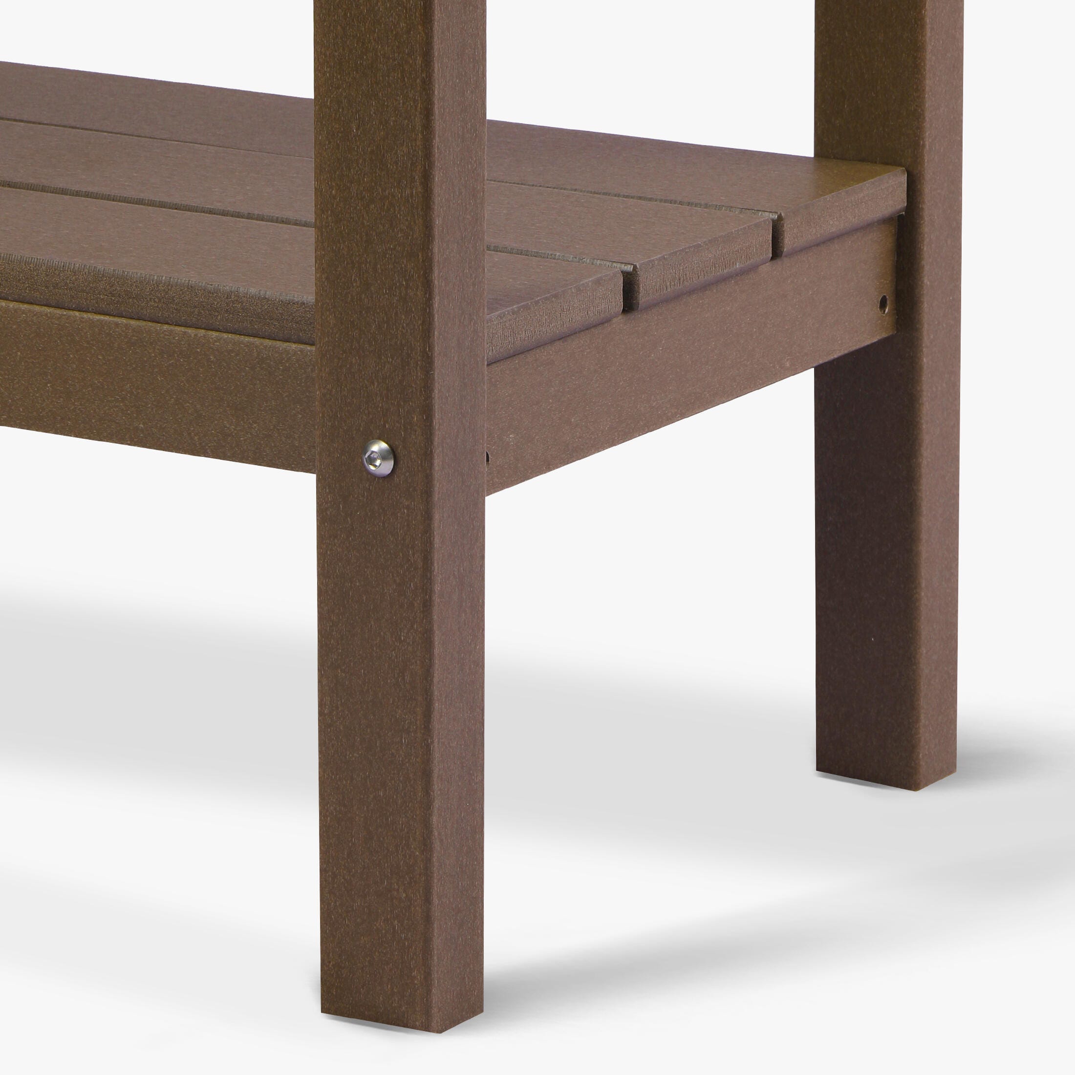 Westin Furniture Otto Outdoor Two Shelf Console Table, Dark Brown, large
