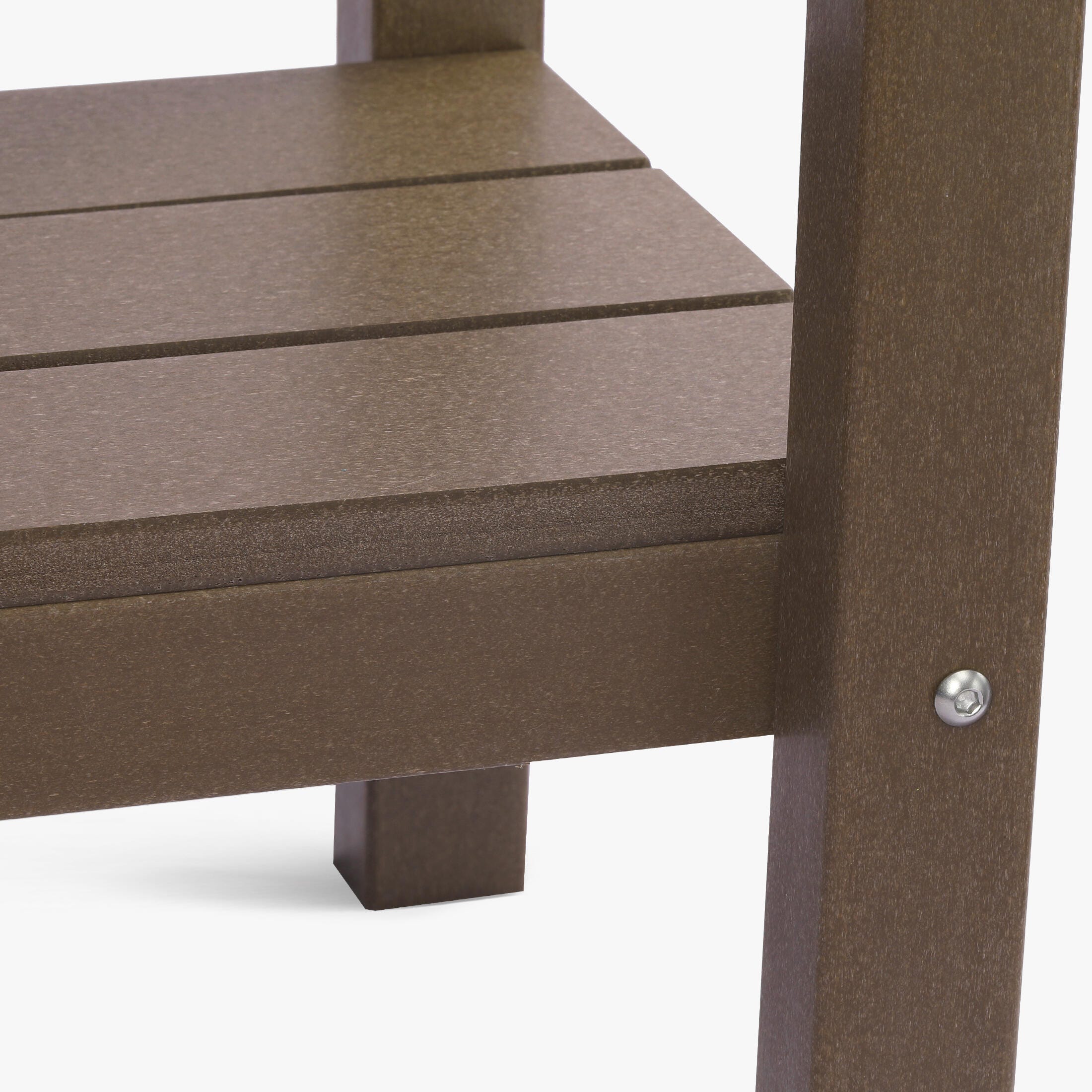 Westin Furniture Otto Outdoor Two Shelf Console Table, Dark Brown, large