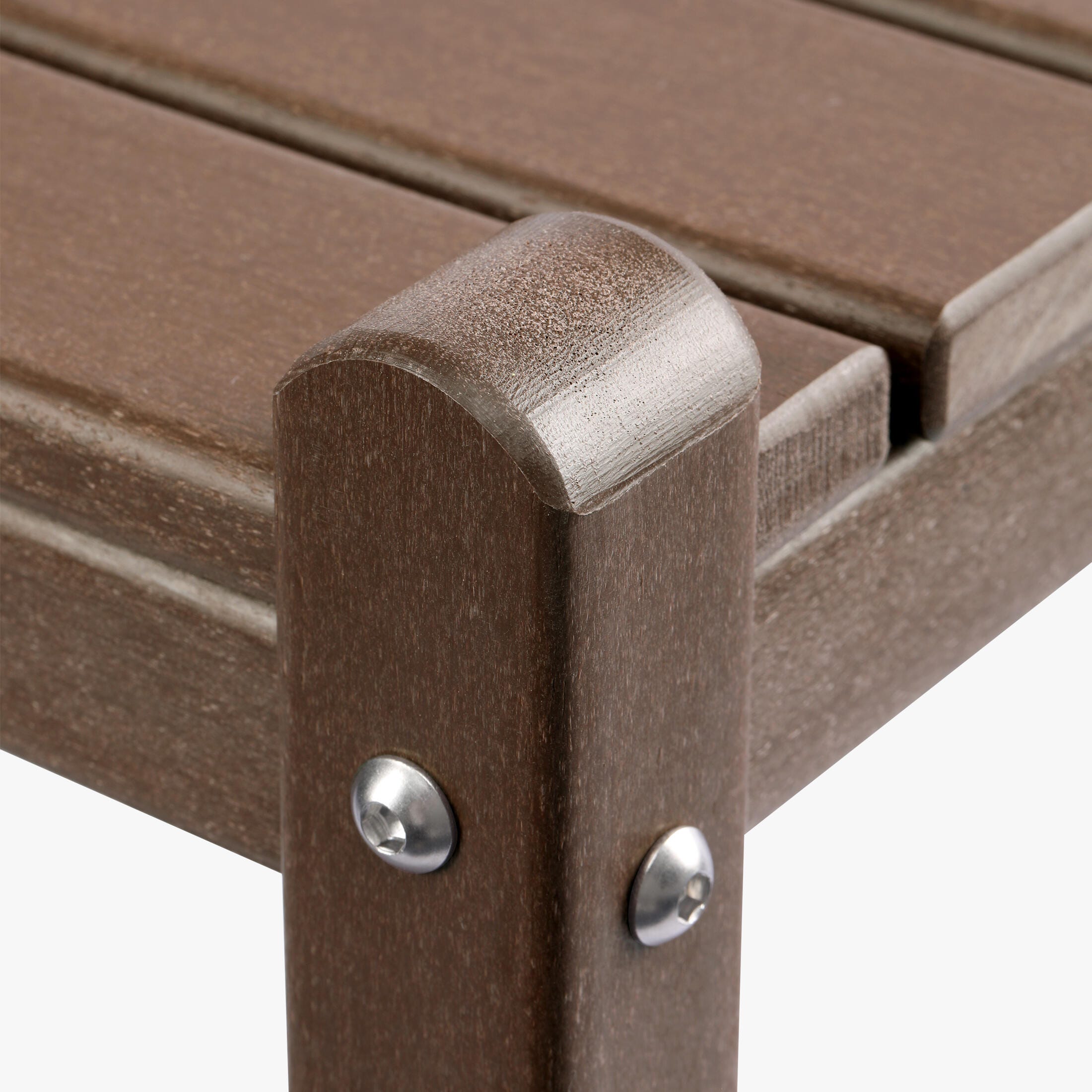 Westin Furniture Otto Outdoor Two Shelf Side Table, Dark Brown, large