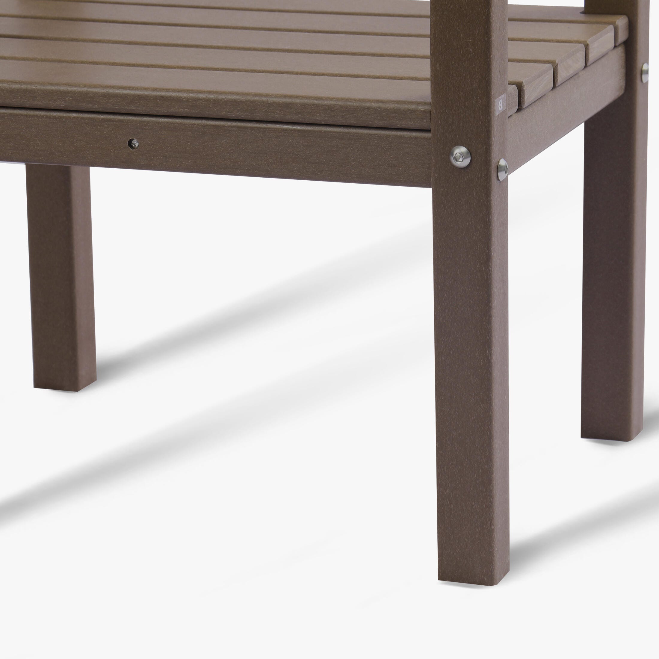 Westin Furniture Otto Outdoor Two Shelf Side Table, Dark Brown, large